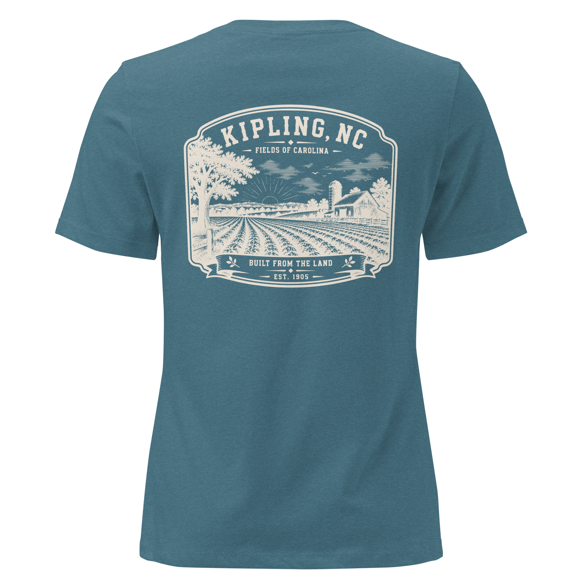 Kipling, NC - Fields of Carolina - Women's Relaxed T-Shirt