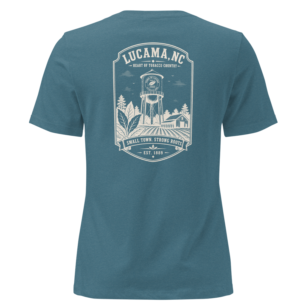 Lucama, NC - Small Town, Strong Roots - Women's Relaxed T-Shirt