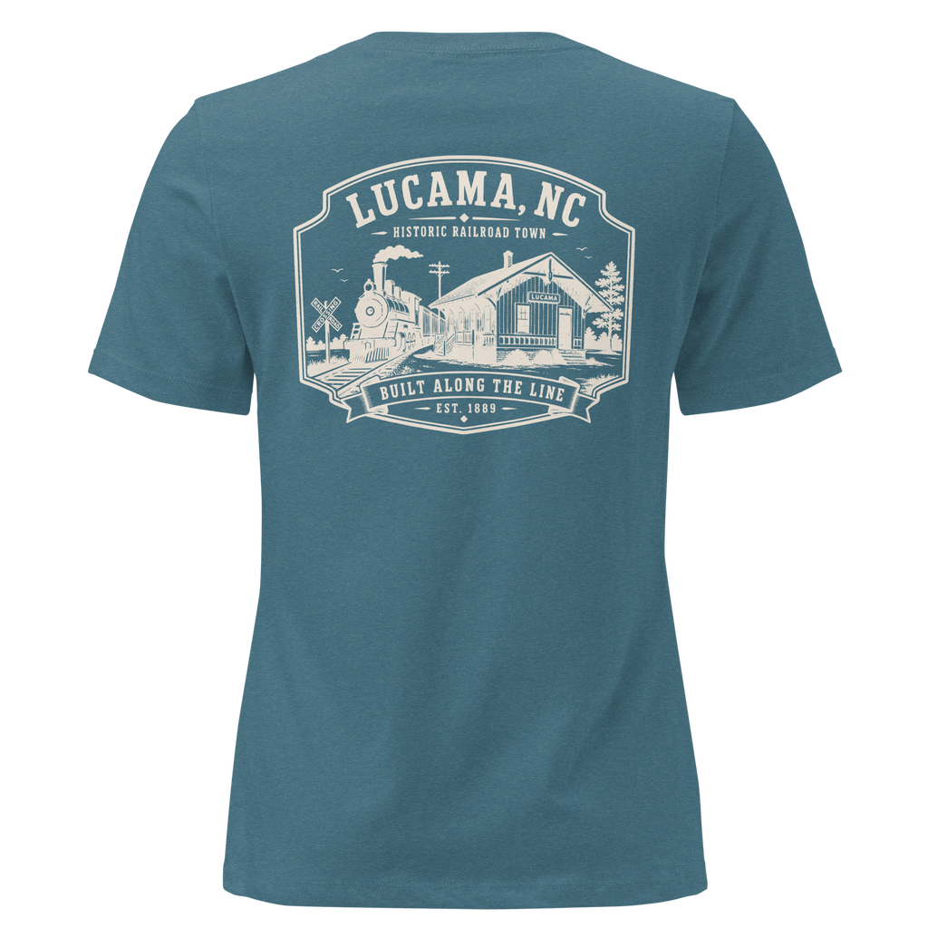 Lucama, NC - Built Along the Line - Women's Relaxed T-Shirt