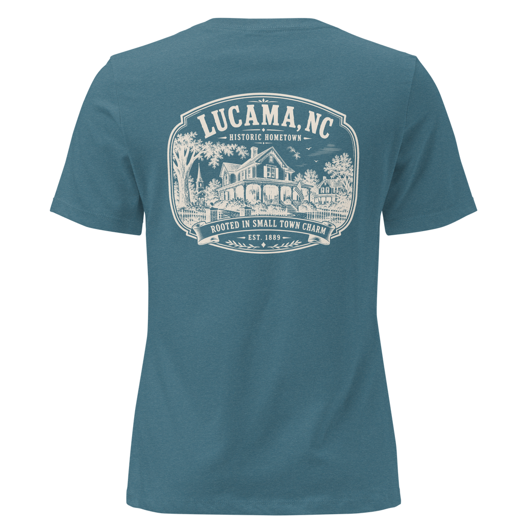 Lucama, NC - Small Town Charm - Women's Relaxed T-Shirt