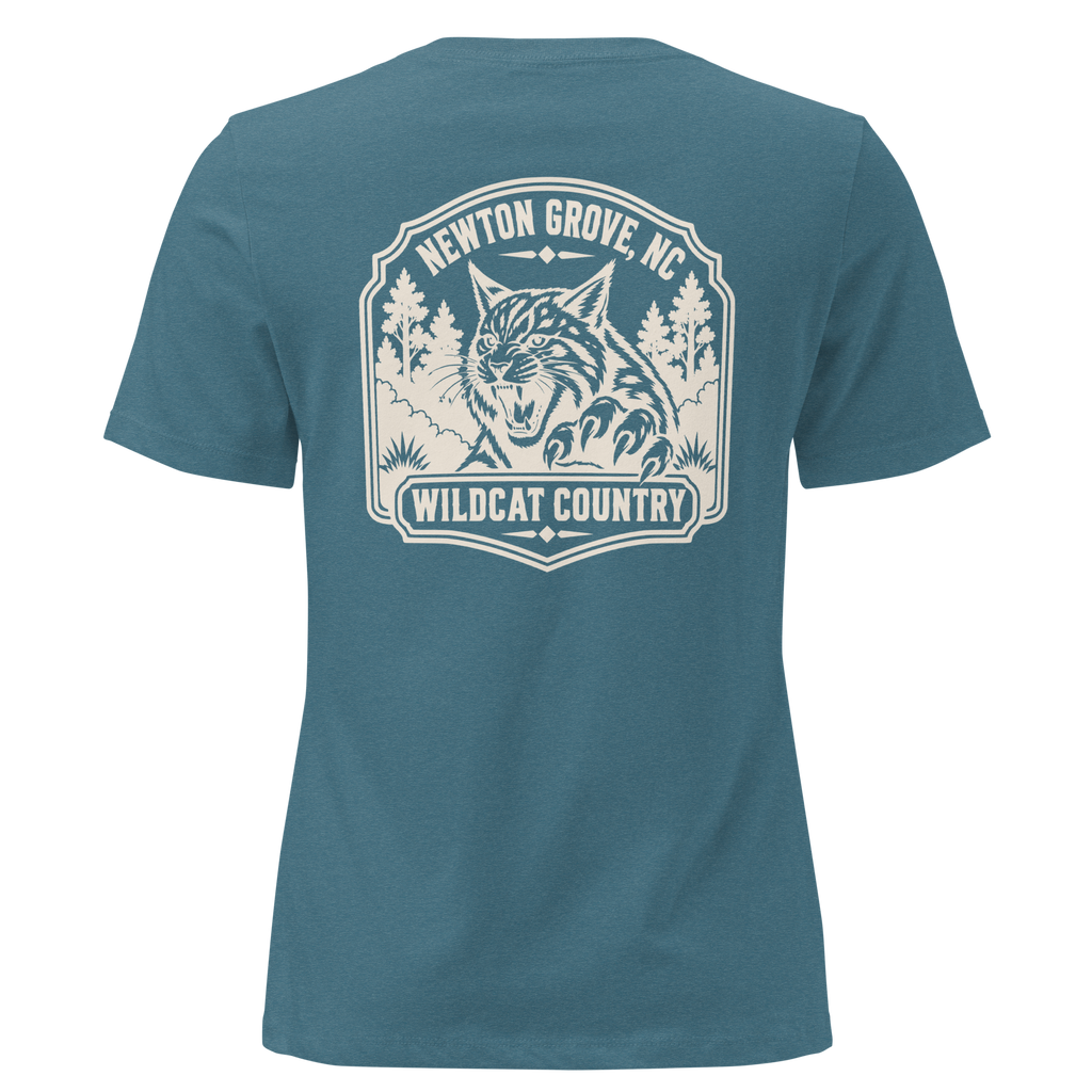 Newton Grove NC - Wildcat Country- Women's Relaxed T-Shirt