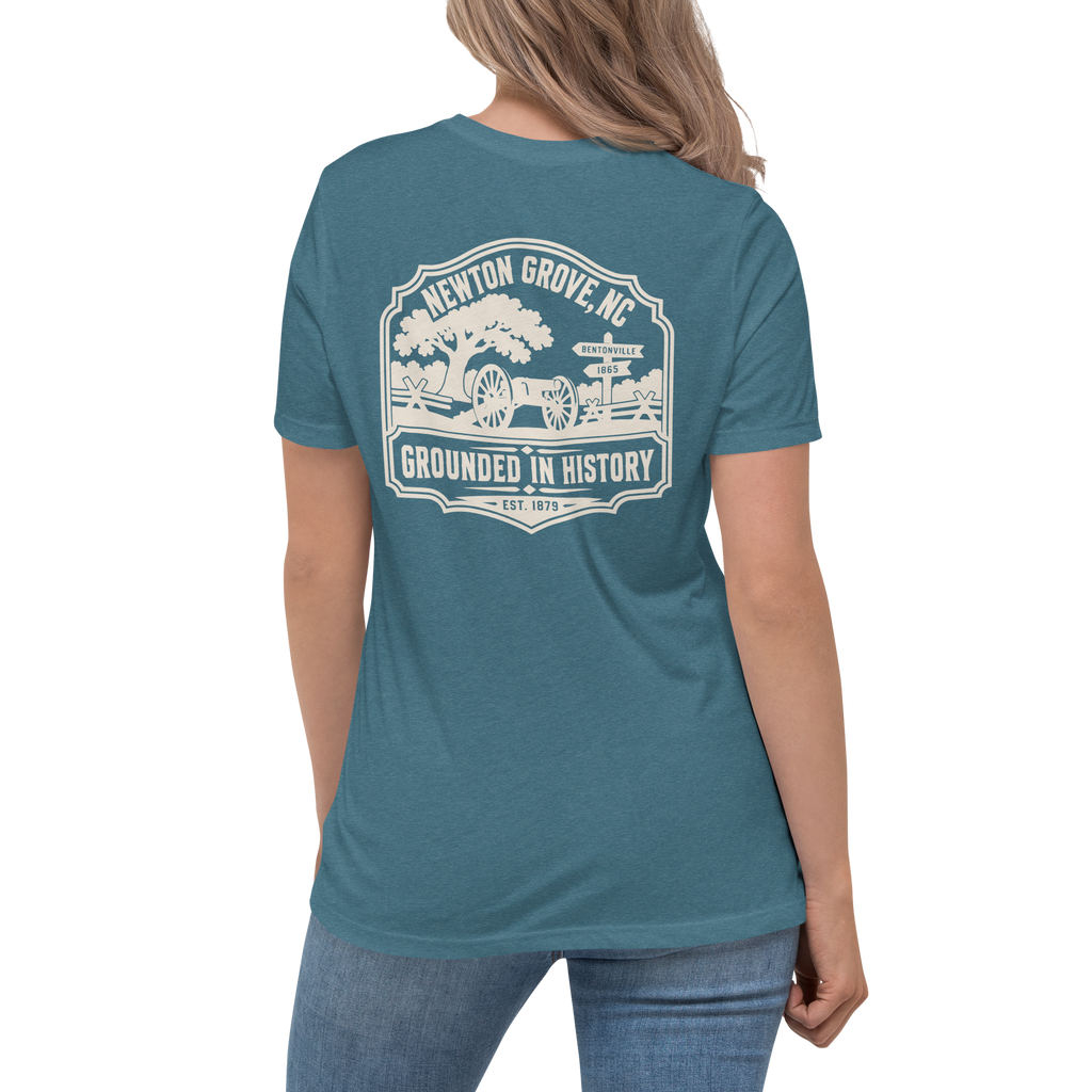 Newton Grove NC - Grounded in History- Women's Relaxed T-Shirt
