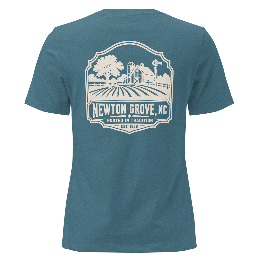 Newton Grove NC - Farm Heritage- Women's Relaxed T-Shirt