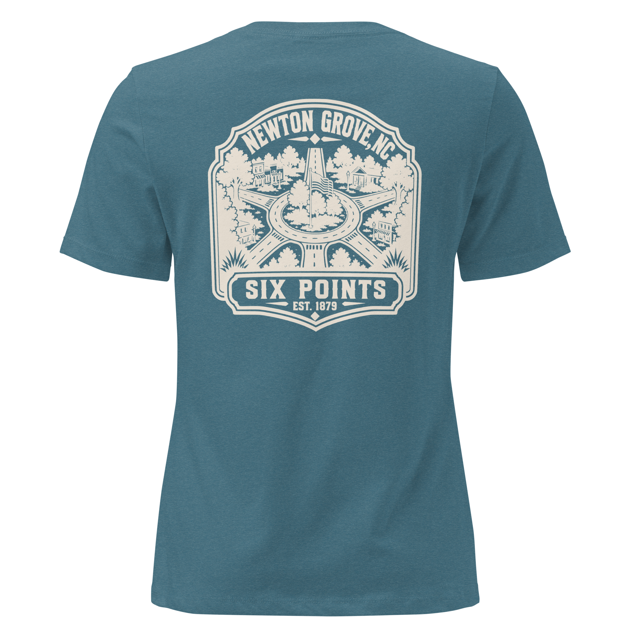 Newton Grove NC - Six Points- Women's Relaxed T-Shirt