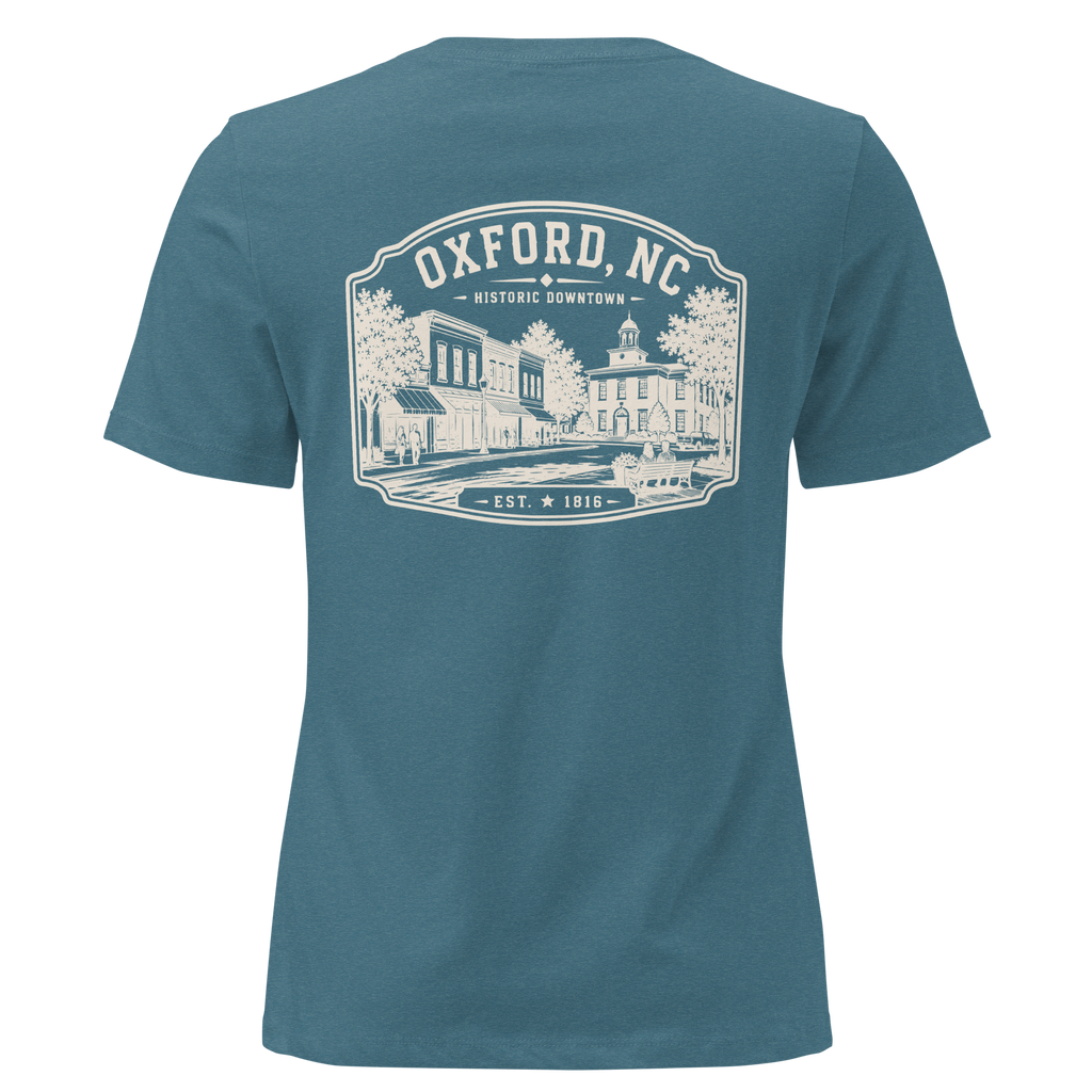 Oxford NC - Historic Downtown - Women's Relaxed T-Shirt