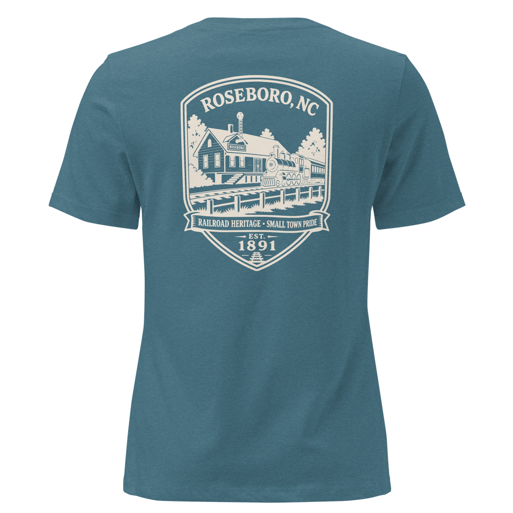 Roseboro NC - Railroad Town- Women's Relaxed T-Shirt