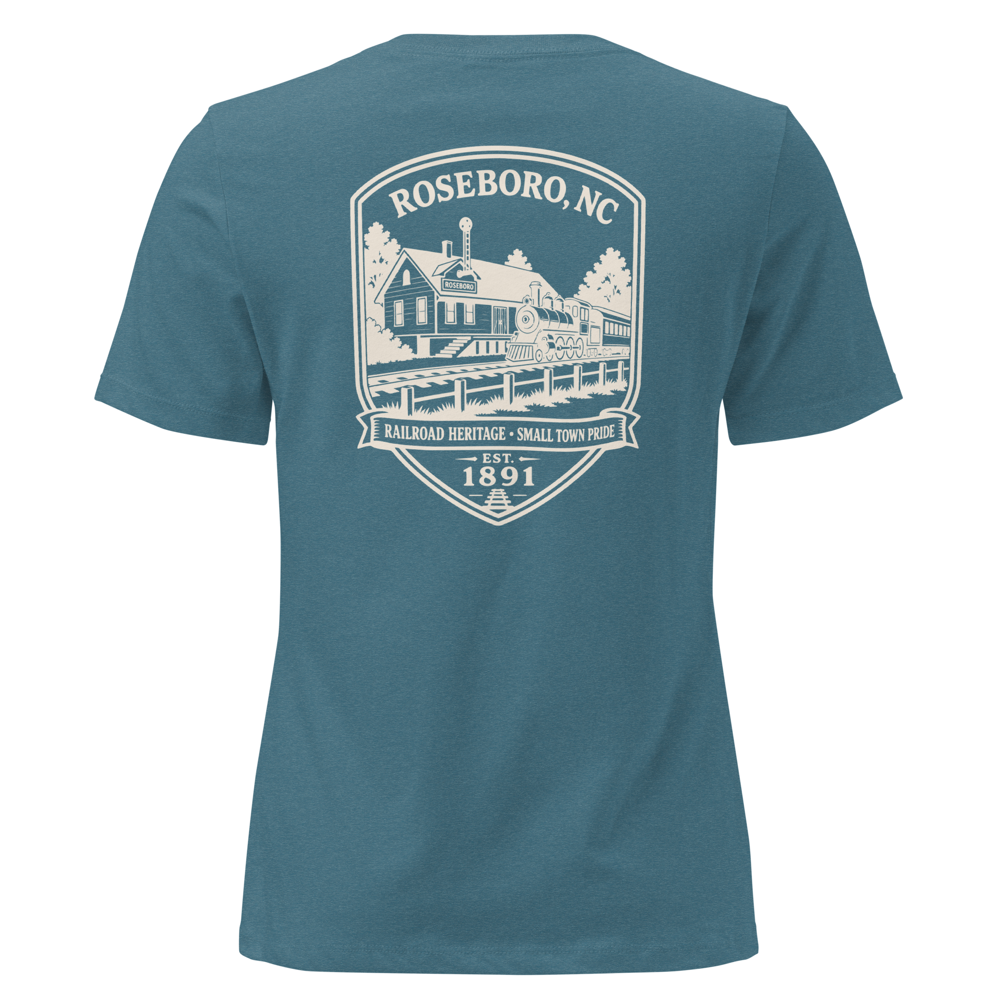 Roseboro NC - Railroad Town- Women's Relaxed T-Shirt