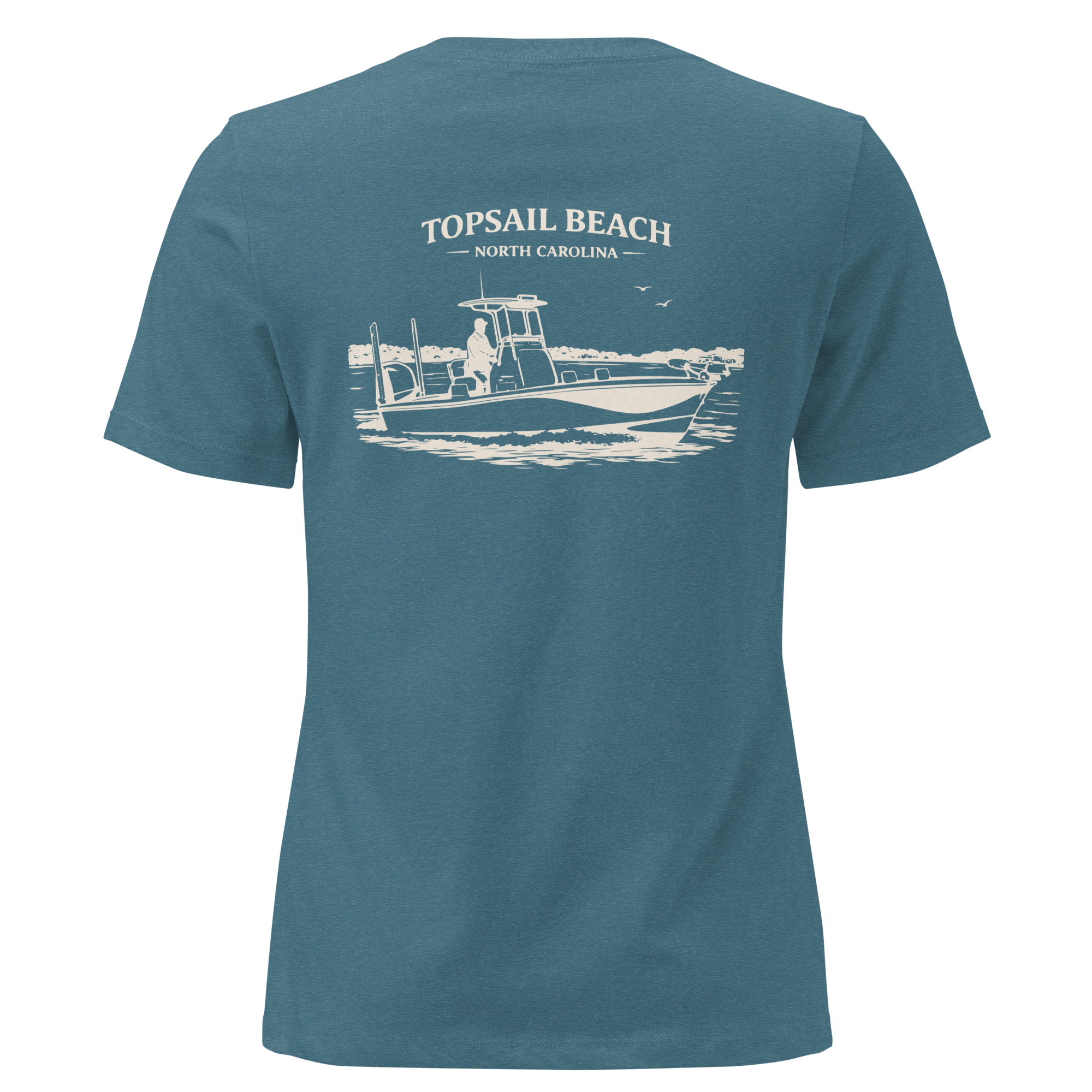 Topsail Beach NC - Boat Days- Women's Relaxed T-Shirt
