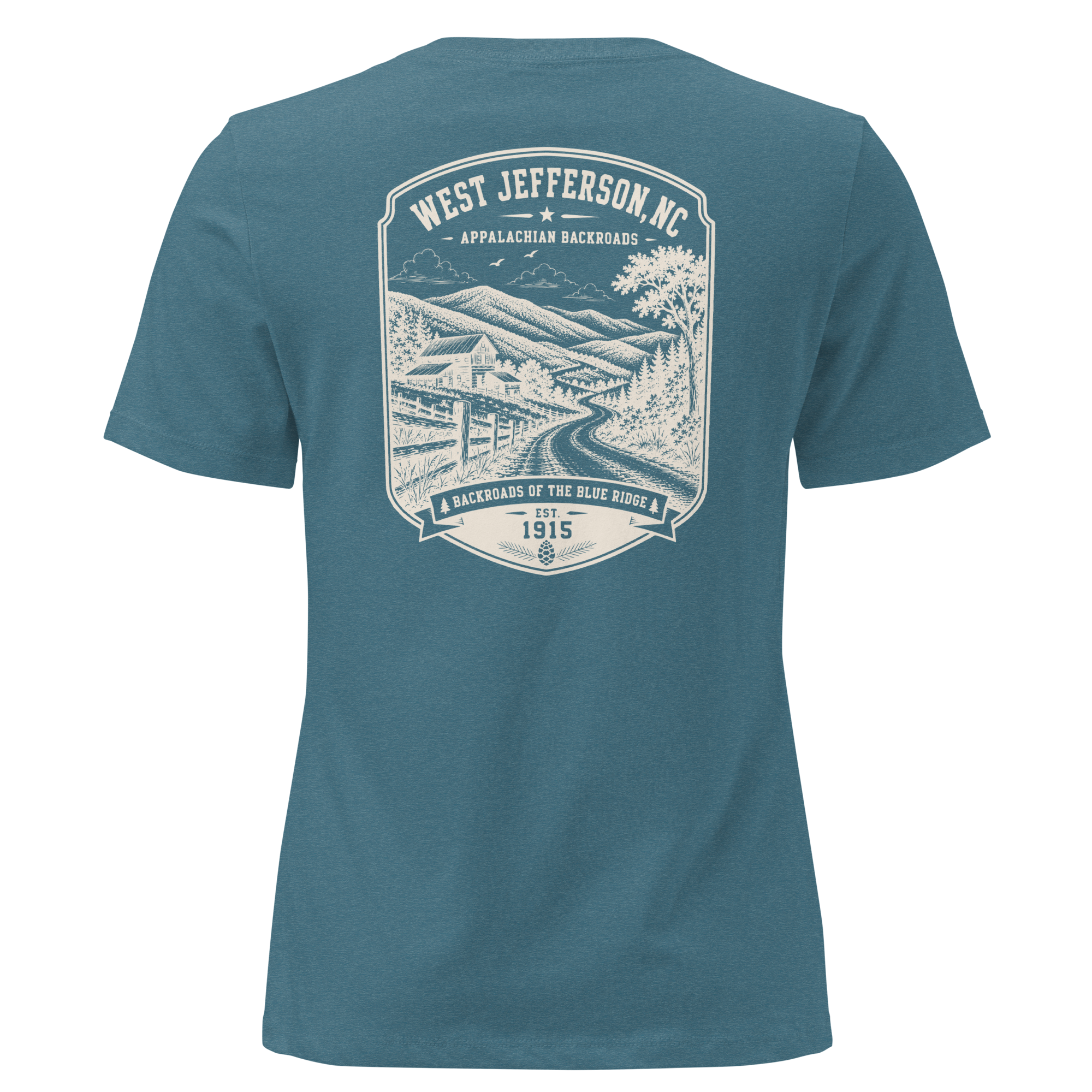 West Jefferson, NC - Appalachian Backroads - Women's Relaxed T-Shirt