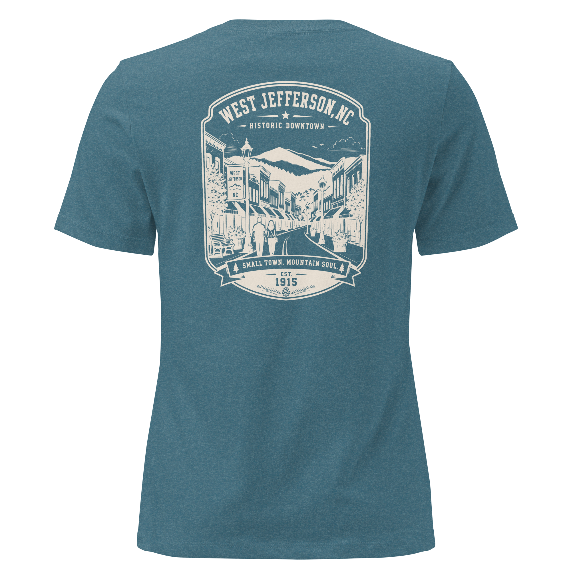 West Jefferson, NC - Historic Downtown - Women's Relaxed T-Shirt