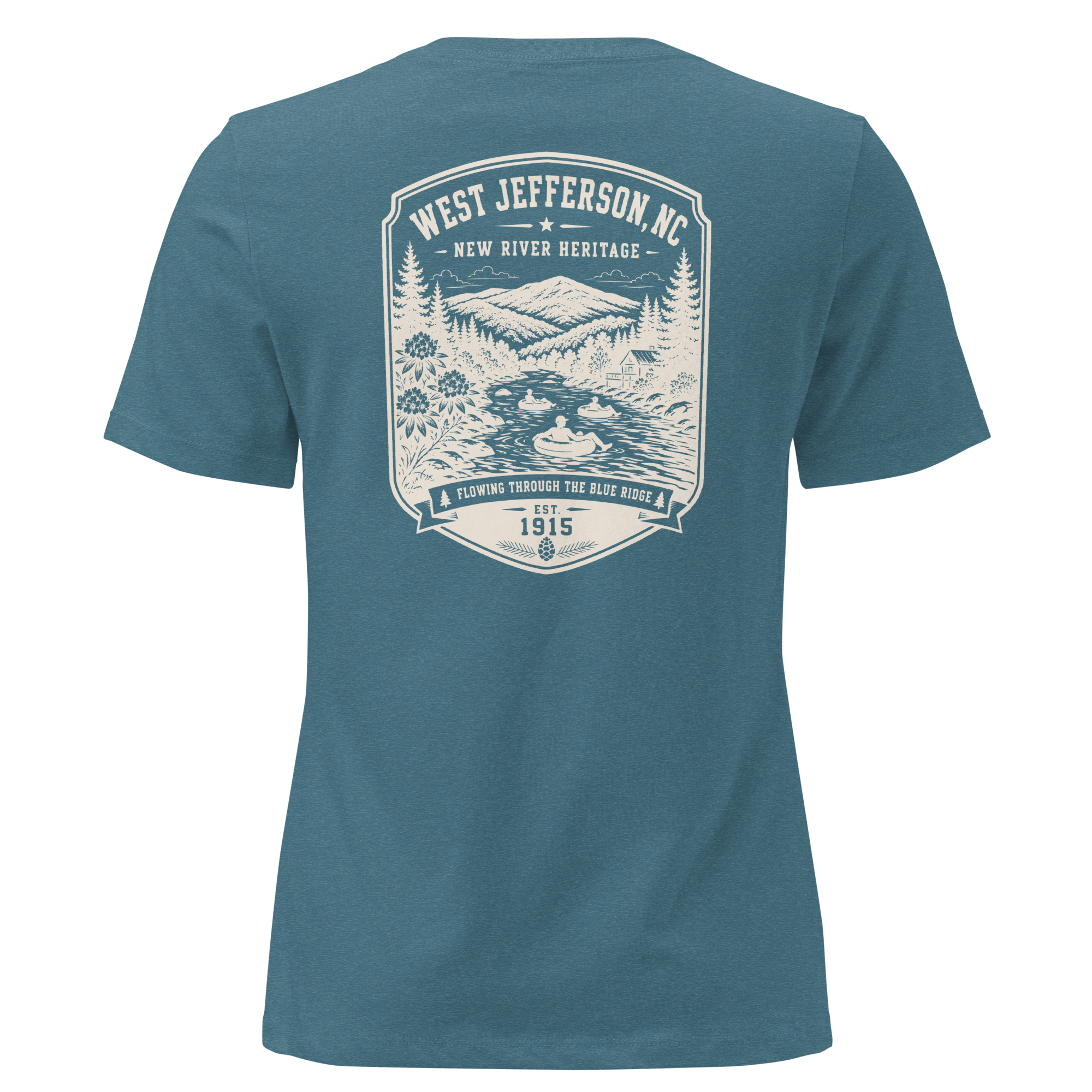 West Jefferson, NC - New River - Women's Relaxed T-Shirt