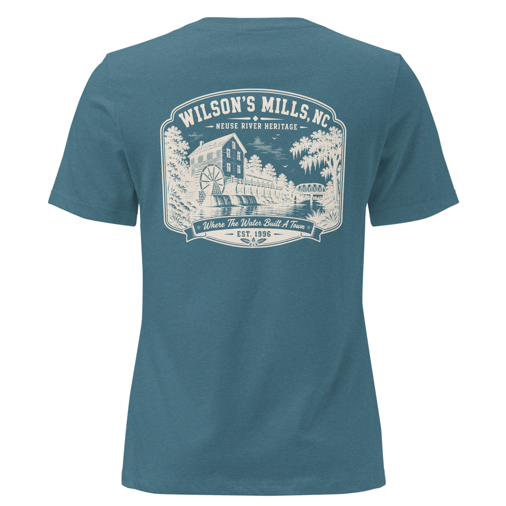 Wilson's Mills, NC - Neuse Heritage - Women's Relaxed T-Shirt