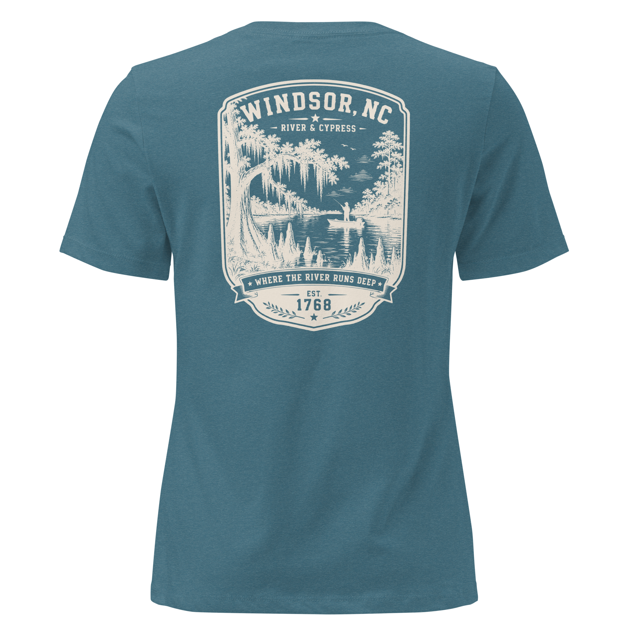 Windsor, NC - River & Cypress - Women's Relaxed T-Shirt