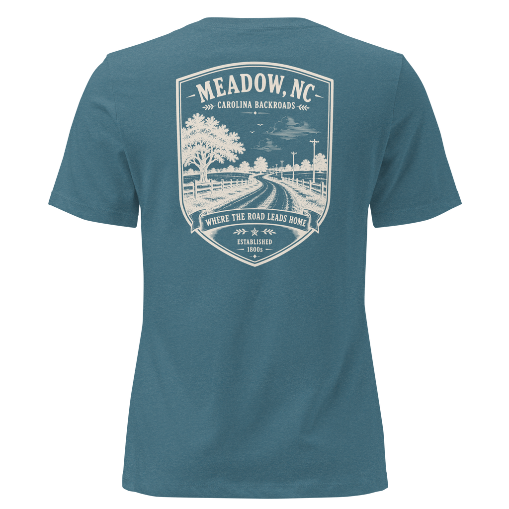 Meadow, NC - Carolina Backroads - Women's Relaxed T-Shirt