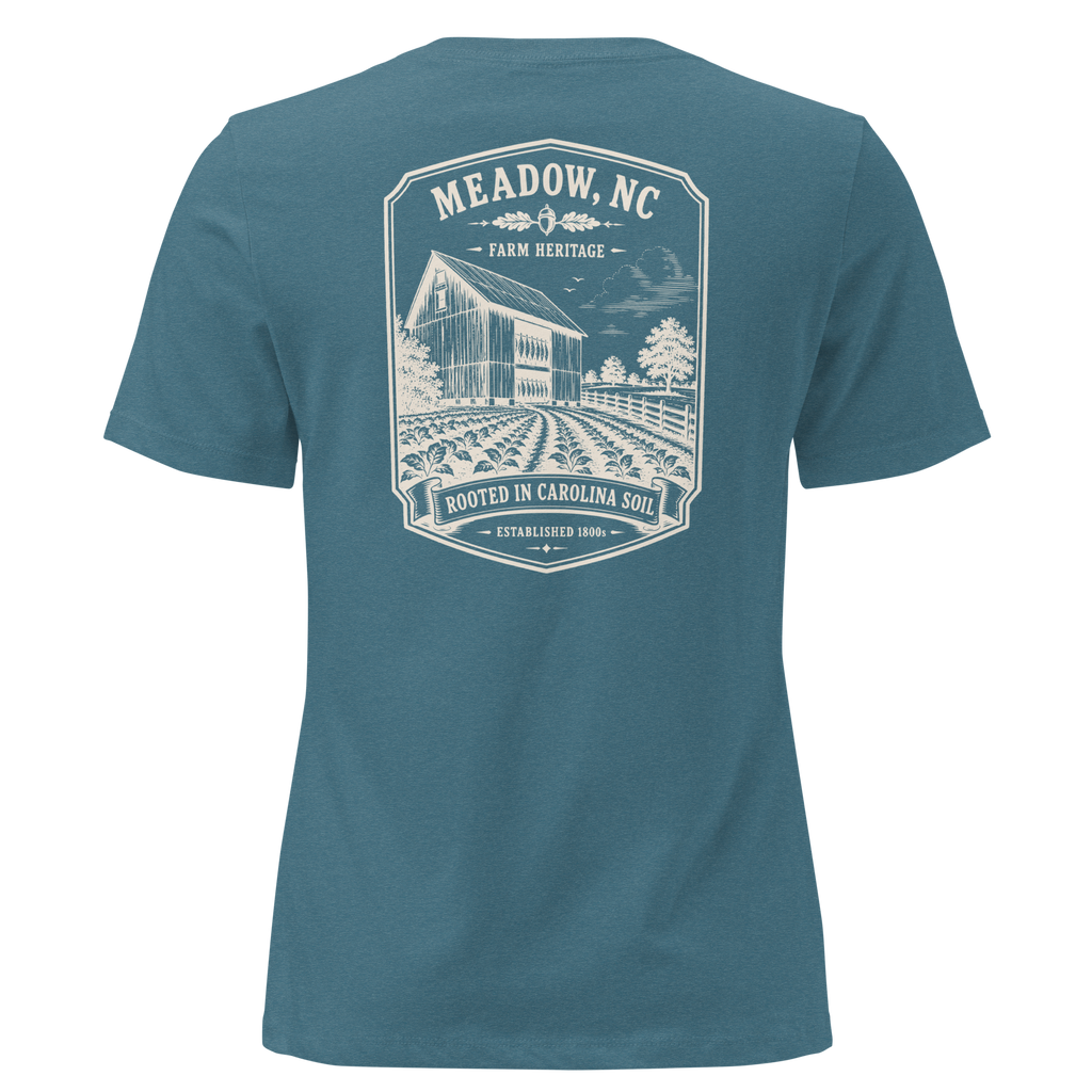 Meadow, NC - Rooted in Carolina - Women's Relaxed T-Shirt