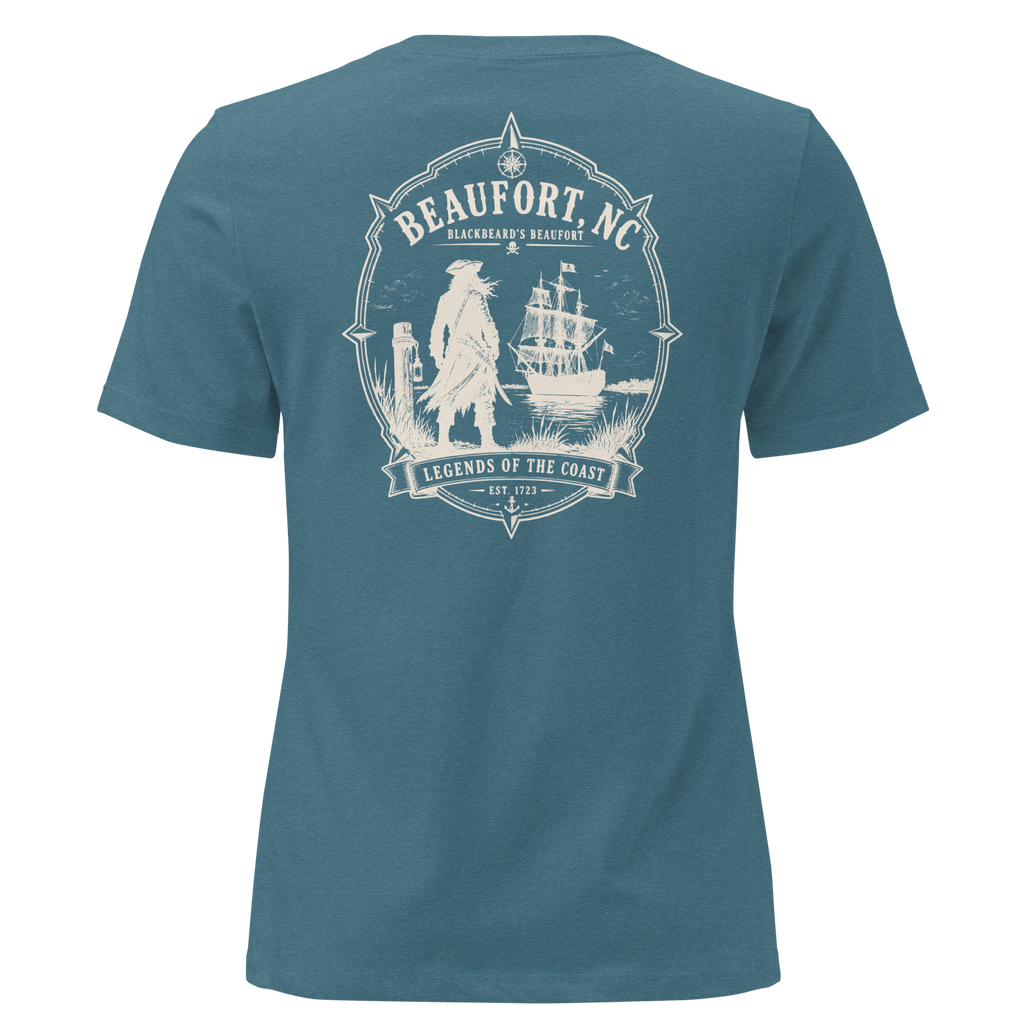 Beaufort, NC - Blackbeard's Beaufort - Women's Relaxed T-Shirt