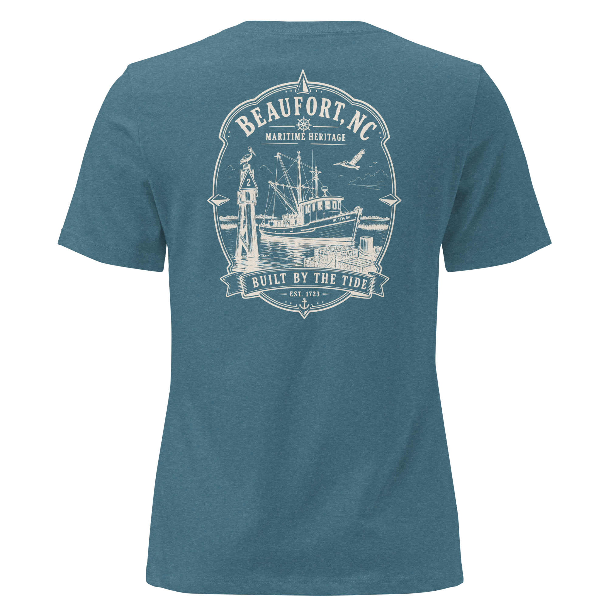 Beaufort, NC - Built by the Tide - Women's Relaxed T-Shirt