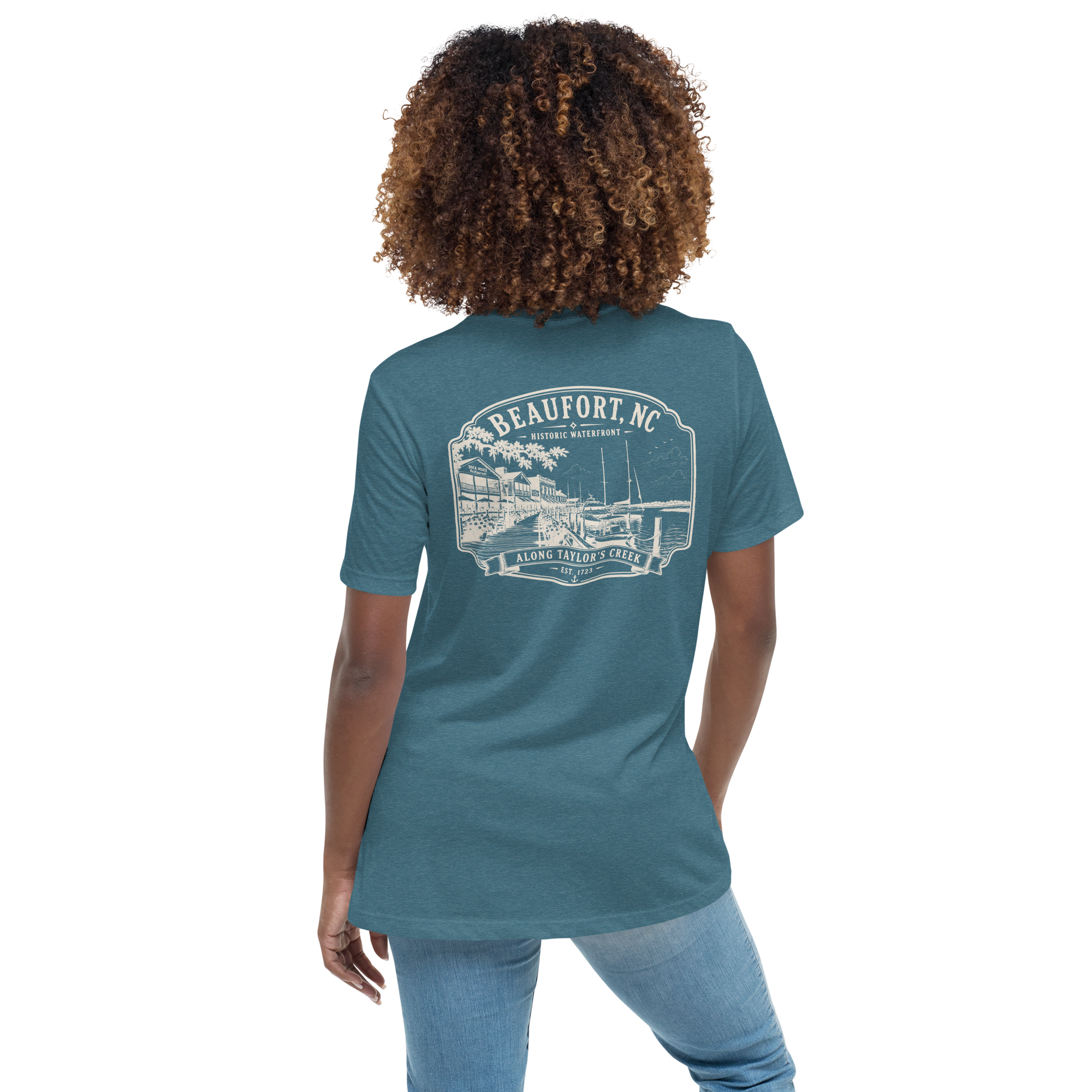 Beaufort, NC - Along Taylors Creek - Women's Relaxed T-Shirt