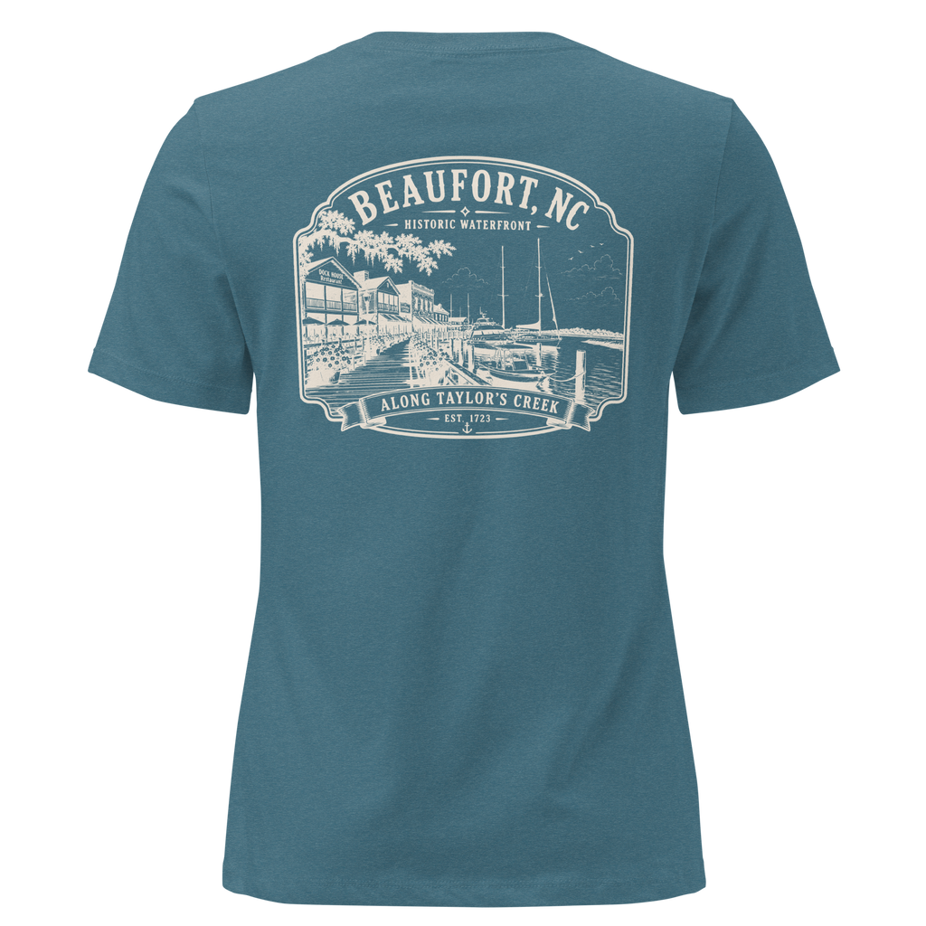 Beaufort, NC - Along Taylors Creek - Women's Relaxed T-Shirt
