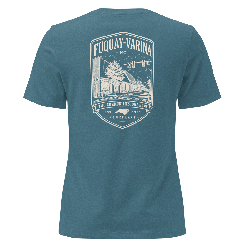 Fuquay-Varina, NC - Two Communities. One Home. - Women's Relaxed T-Shirt