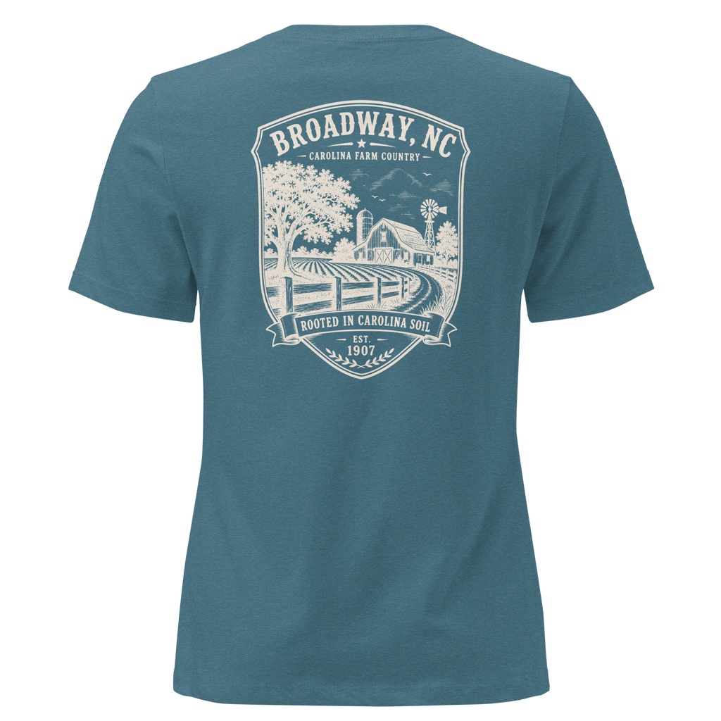 Broadway, NC - Farm Country - Women's Relaxed T-Shirt