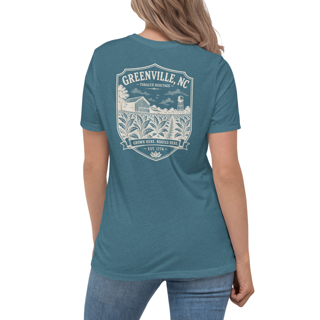 Greenville, NC - Tobacco Heritage - Women's Relaxed T-Shirt