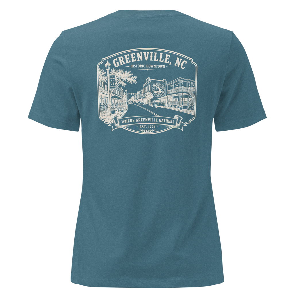 Greenville, NC - Downtown - Women's Relaxed T-Shirt