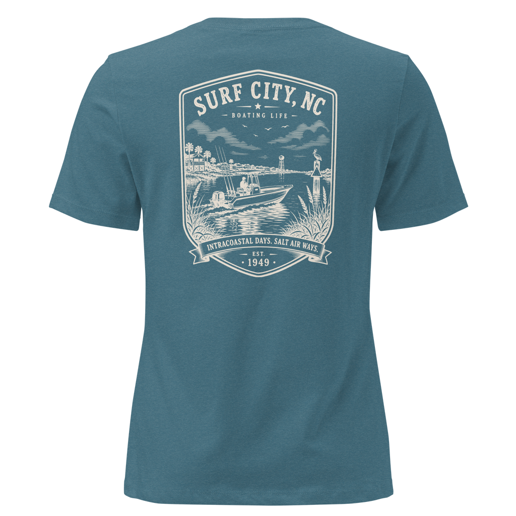 Surf City, NC - Boating Life - Women's Relaxed T-Shirt