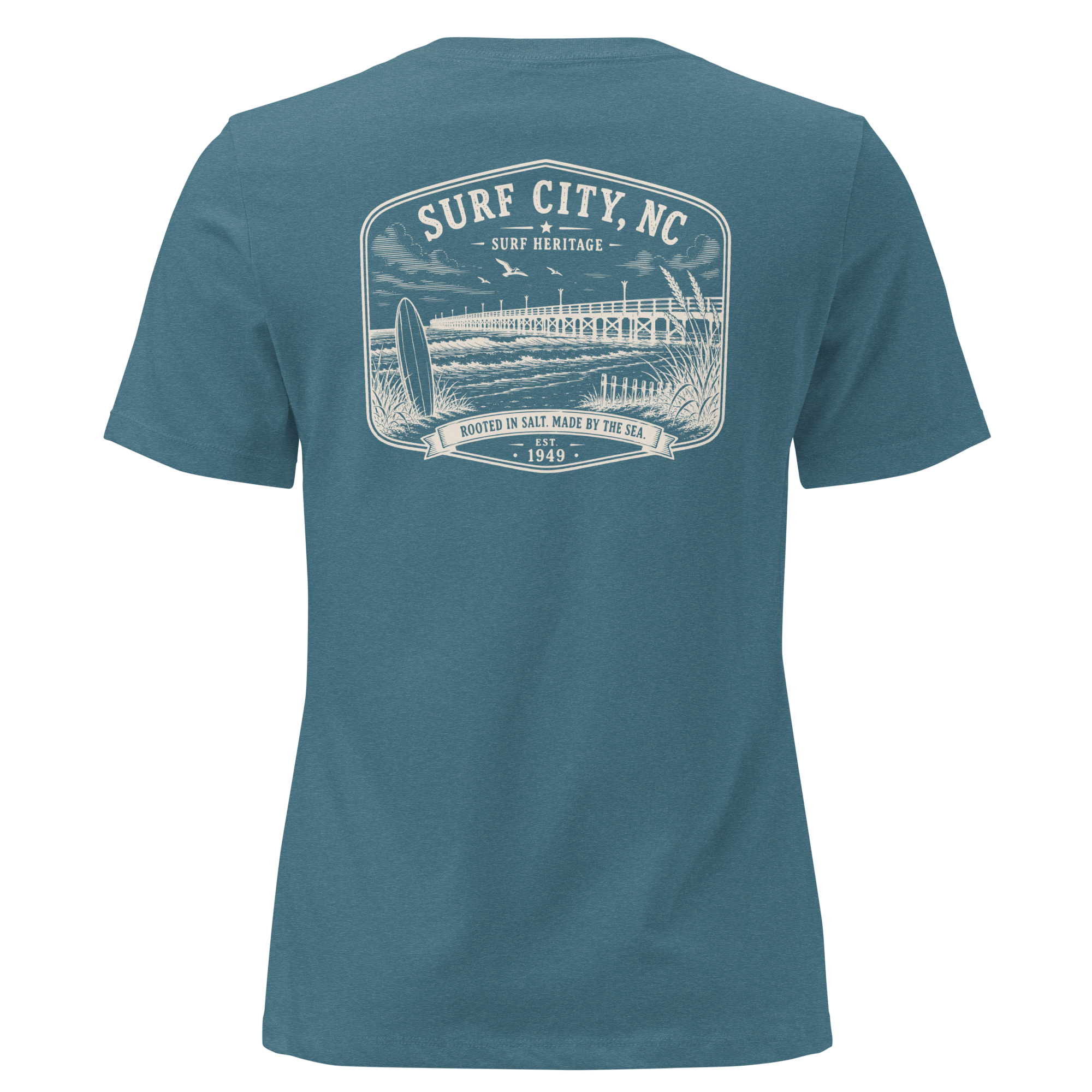 Surf City, NC - Surf Heritage - Women's Relaxed T-Shirt