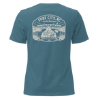 Surf City, NC - Swing Bridge - Women's Relaxed T-Shirt