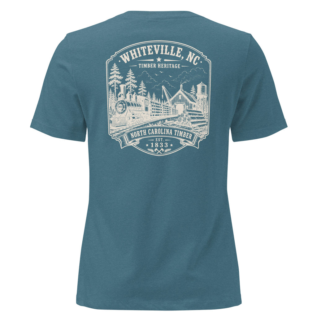 Whiteville, NC - Timber Heritage - Women's Relaxed T-Shirt