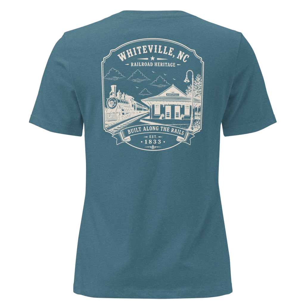 Whiteville, NC - Railroad Heritage - Women's Relaxed T-Shirt