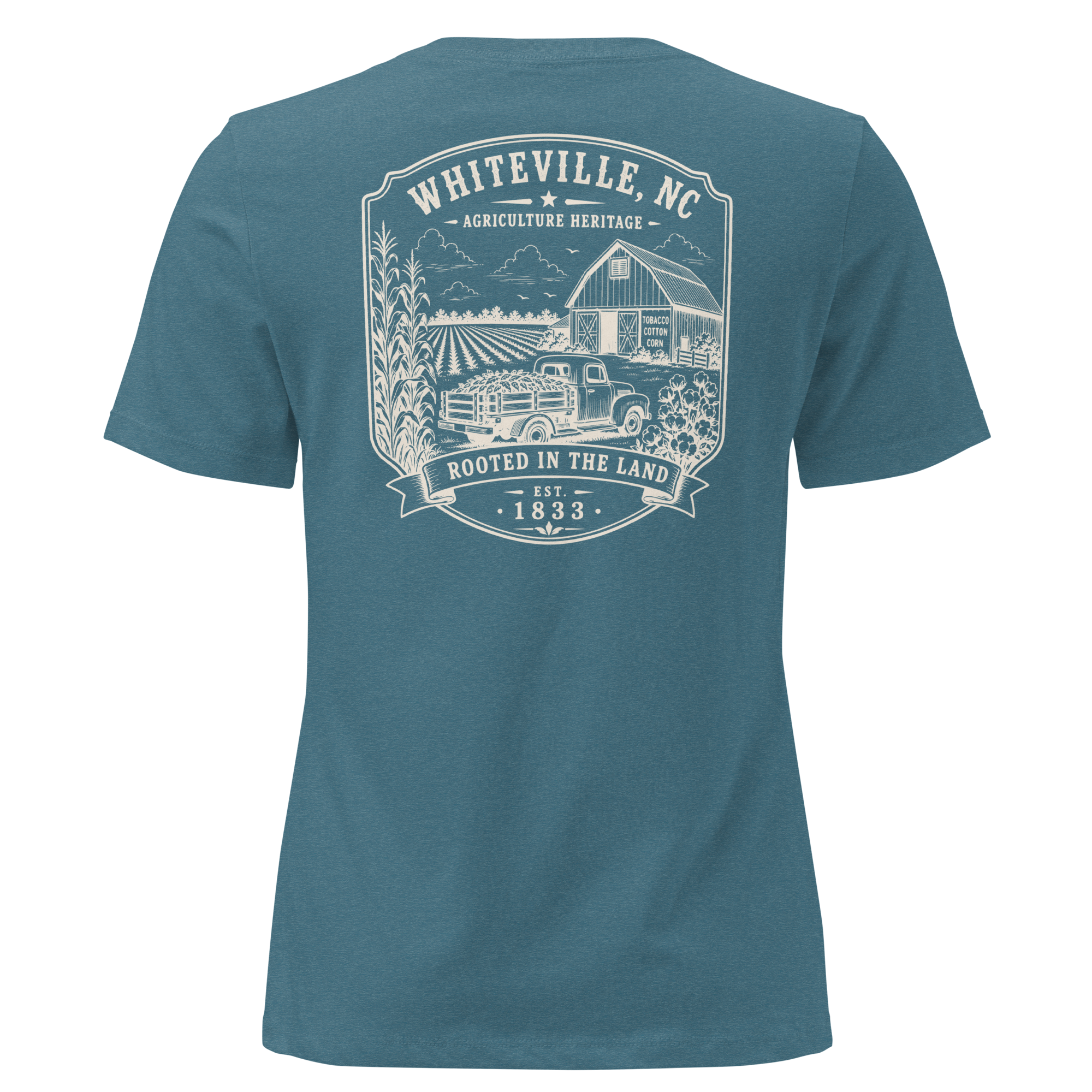Whiteville, NC - Rooted In The Land - Women's Relaxed T-Shirt