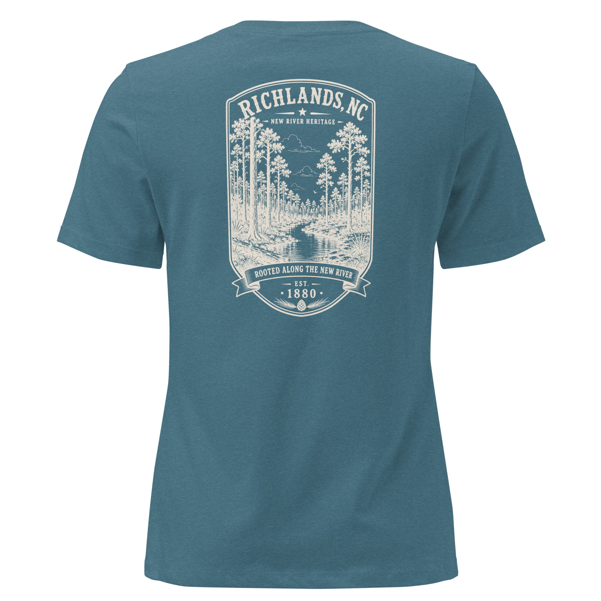Richlands, NC - Rooted Along the New River - Women's Relaxed T-Shirt