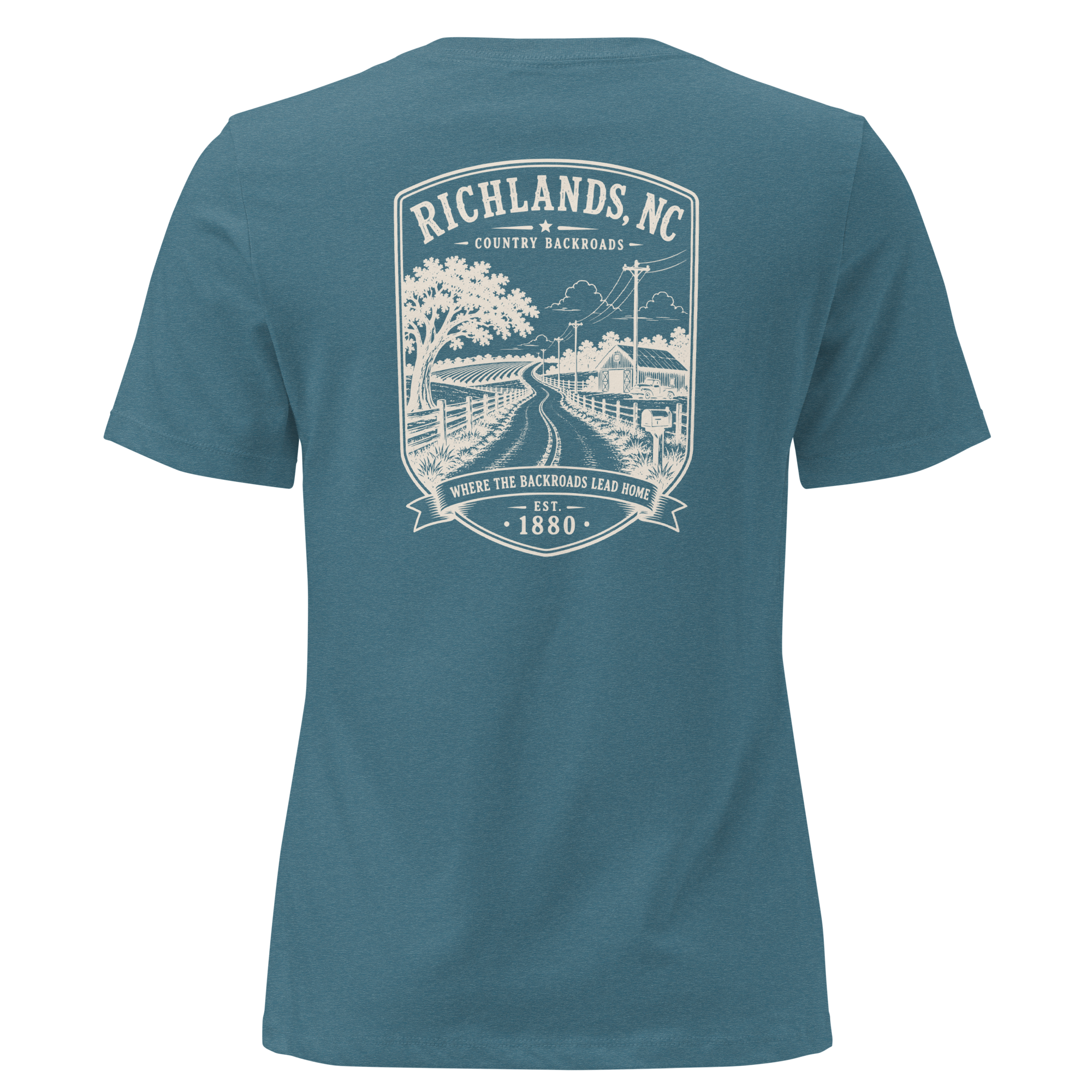 Richlands, NC - Country Backroads - Women's Relaxed T-Shirt