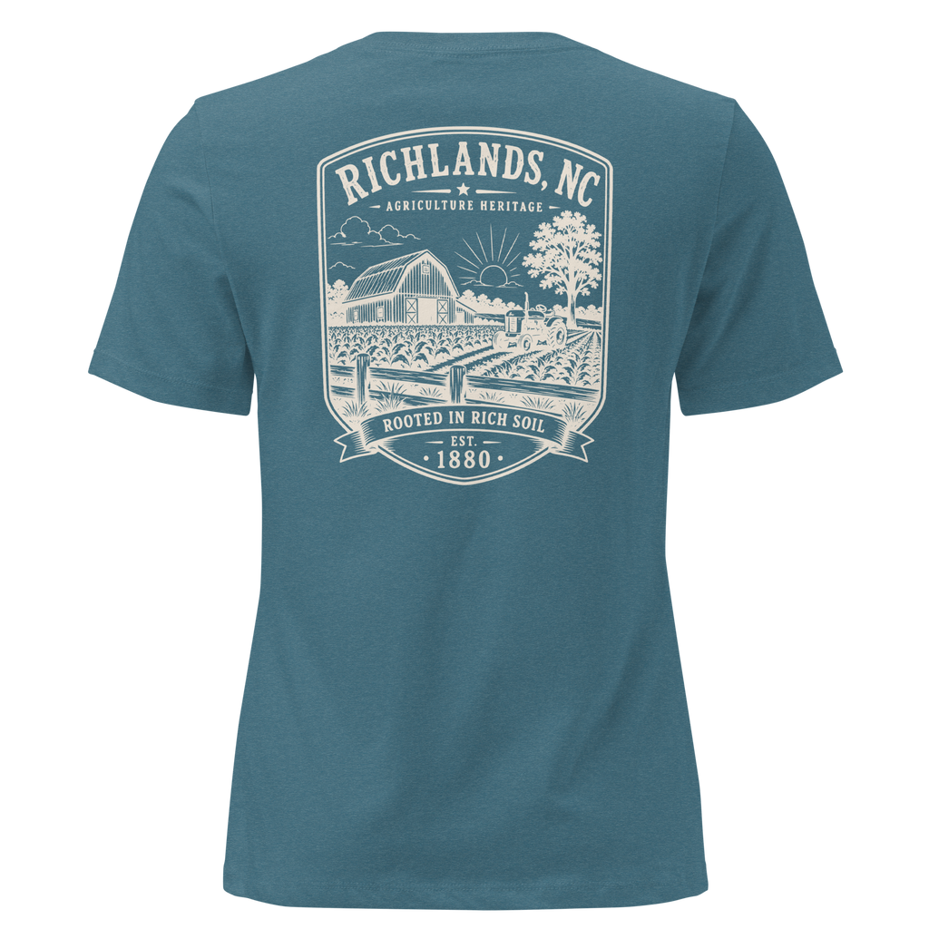 Richlands, NC - Rooted in Rich Soil - Women's Relaxed T-Shirt