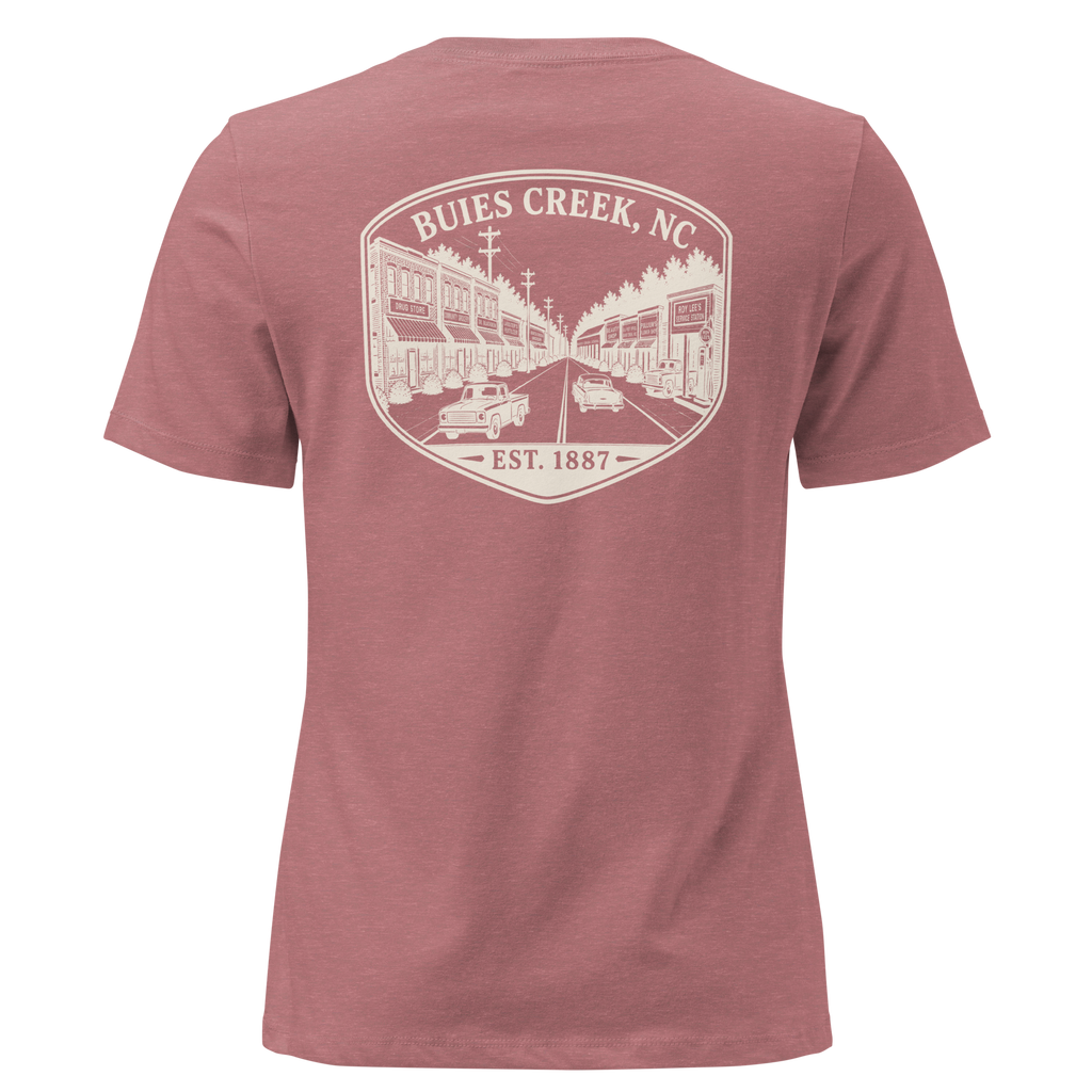 Buies Creek, NC - Main Street - Women's Relaxed T-Shirt