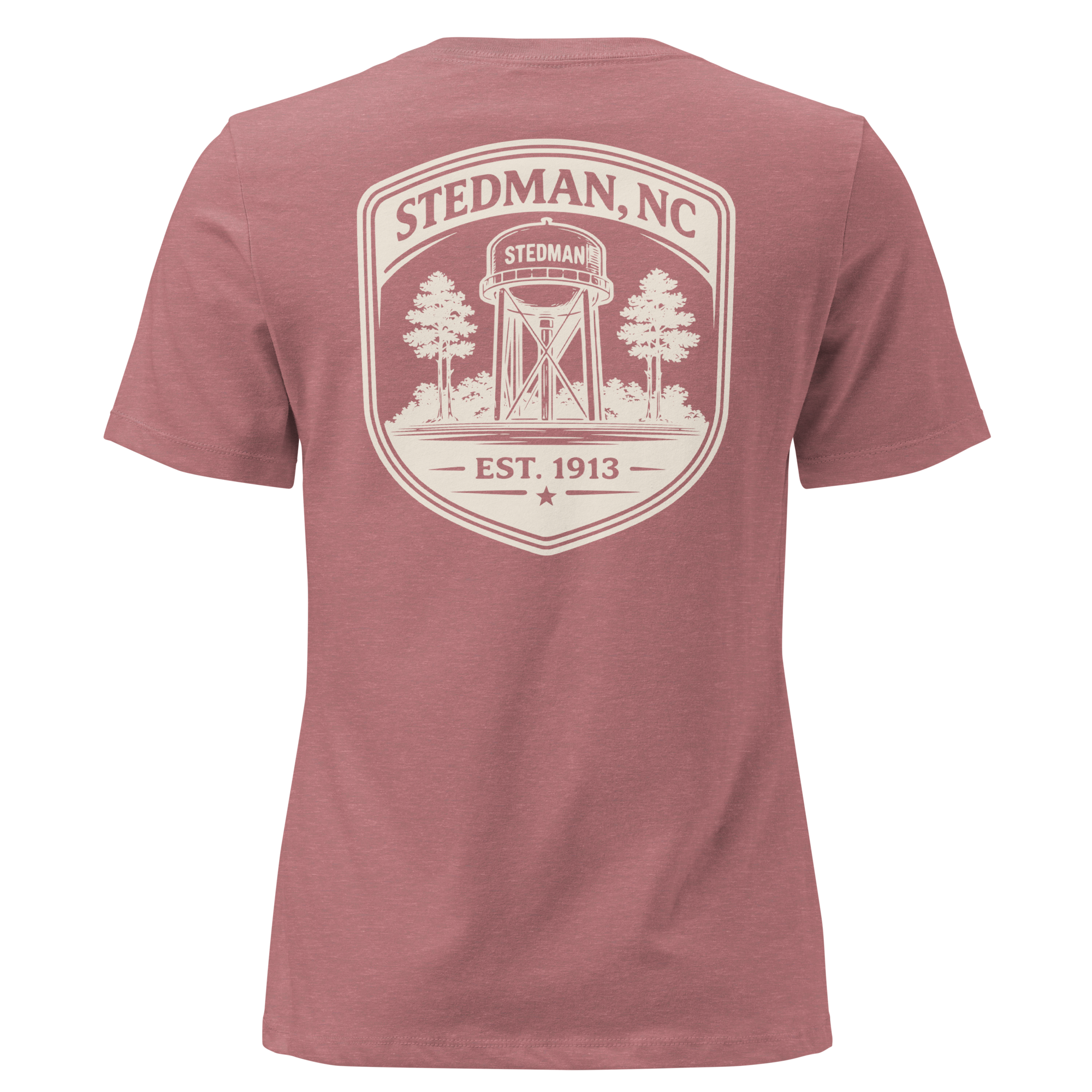 Stedman, NC - Stedman Water Tower Badge- Women's Relaxed T-Shirt