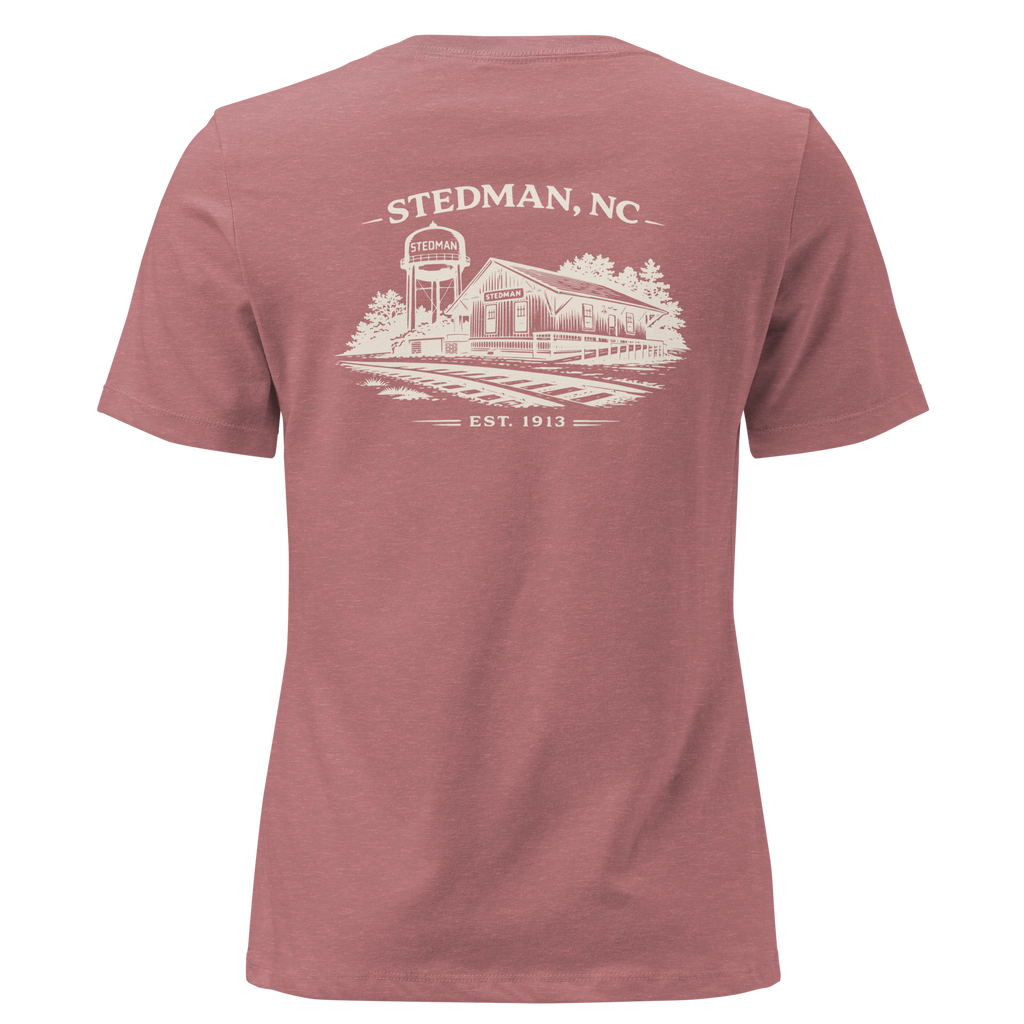 Stedman, NC - Stedman Train Depot- Women's Relaxed T-Shirt