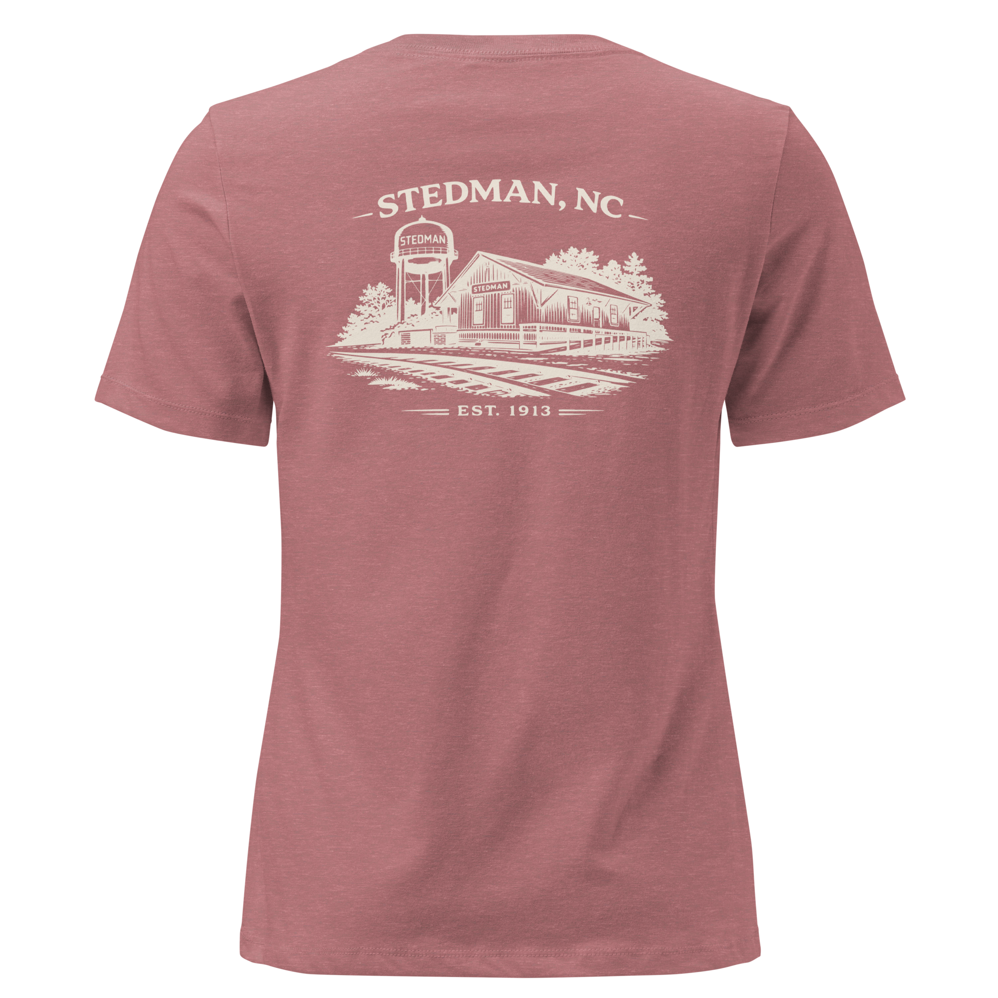 Stedman, NC - Stedman Train Depot- Women's Relaxed T-Shirt