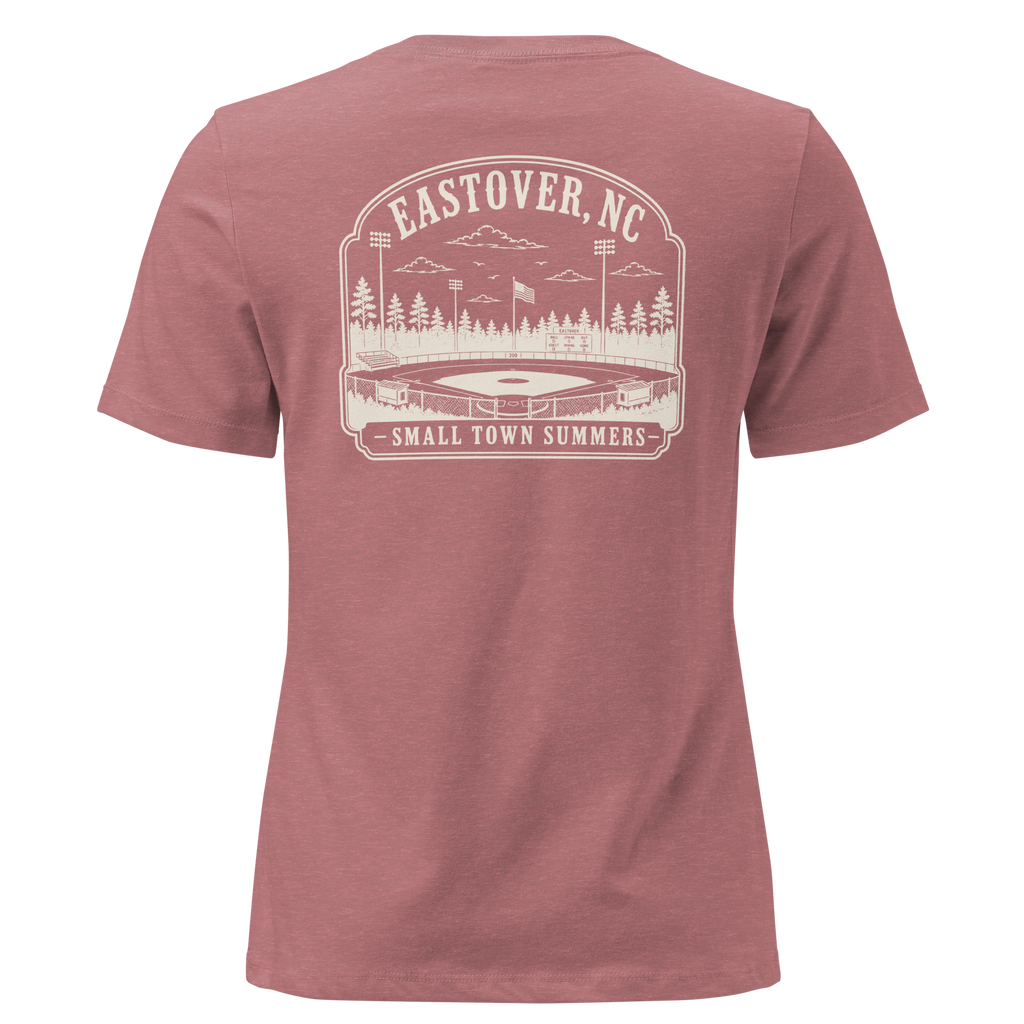Eastover NC - Summer at the Ballpark- Women's Relaxed T-Shirt