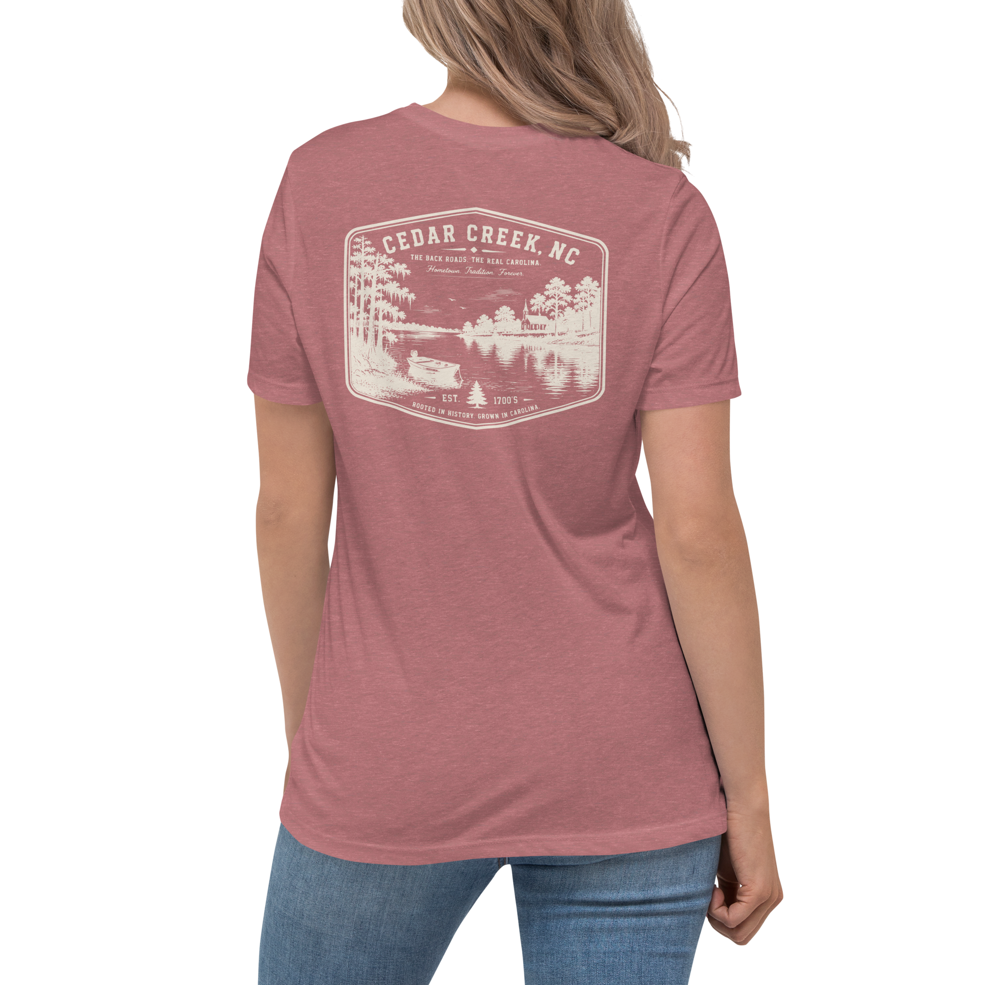 Cedar Creek, NC - The River - Women's Relaxed T-Shirt