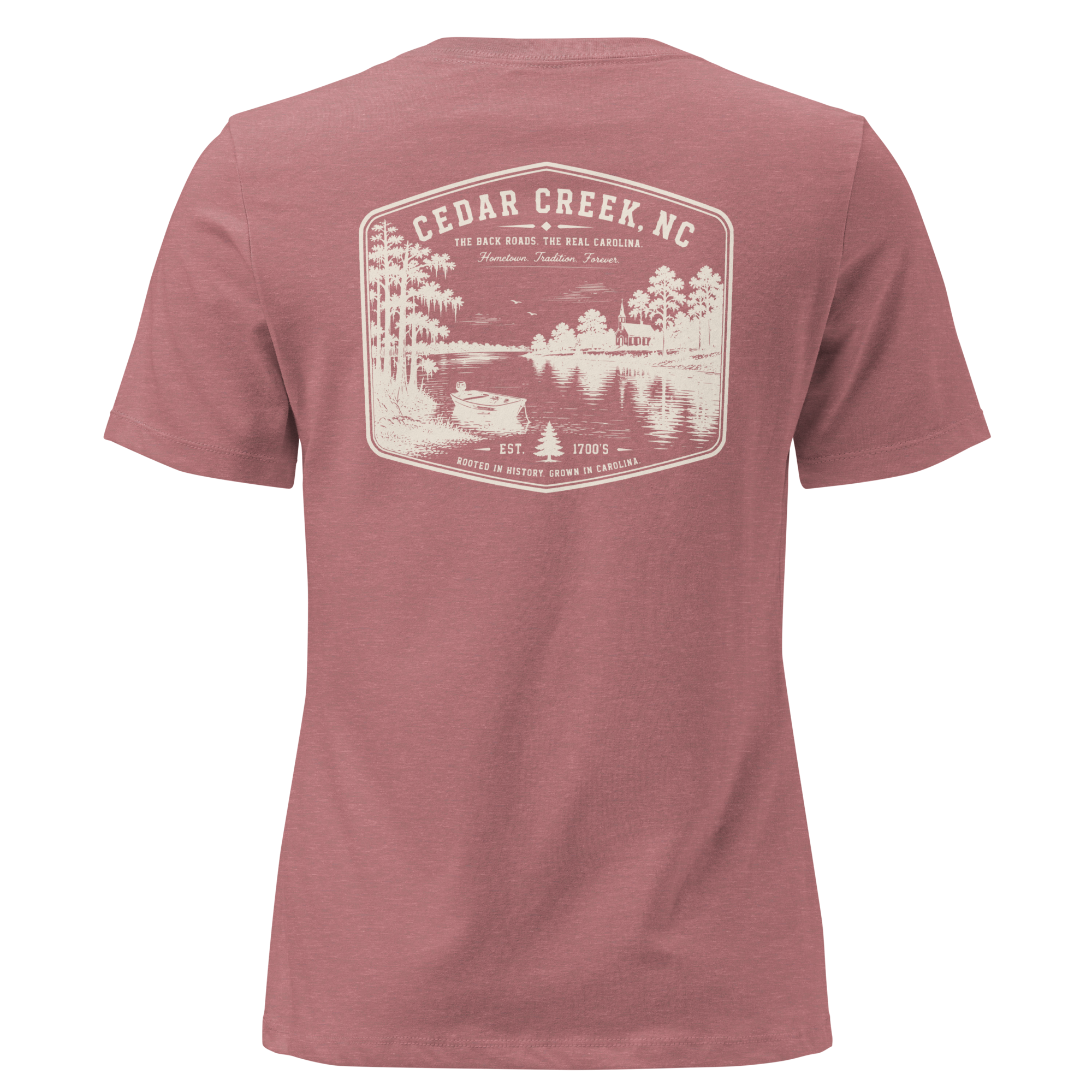 Cedar Creek, NC - The River - Women's Relaxed T-Shirt