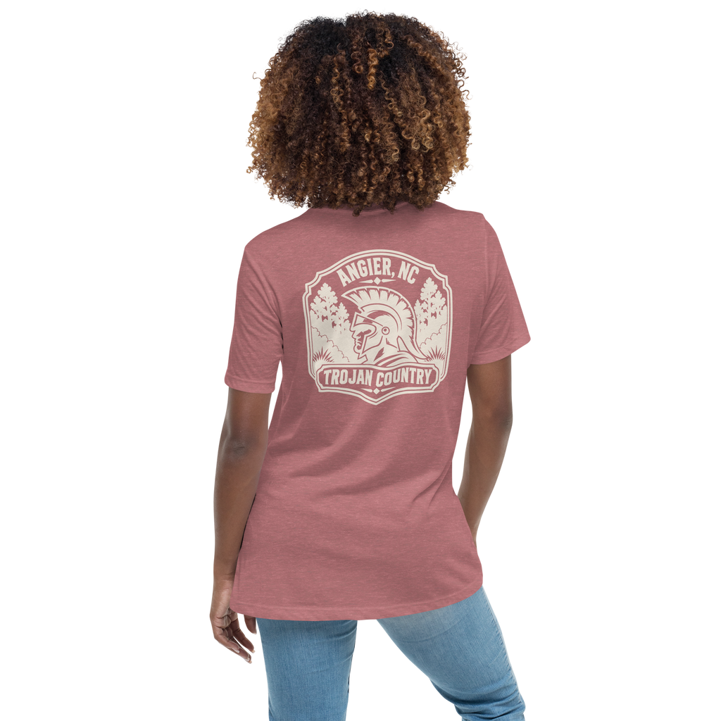 Angier NC - Trojan Country- Women's Relaxed T-Shirt