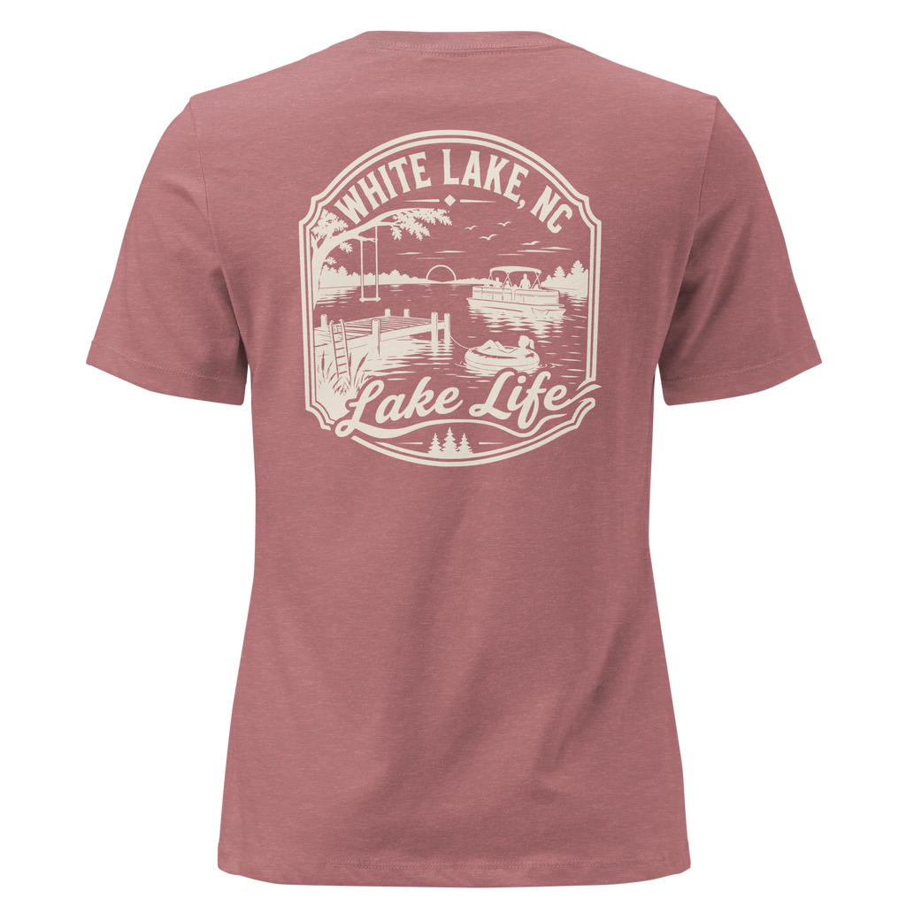 White Lake NC - Lake Life- Women's Relaxed T-Shirt
