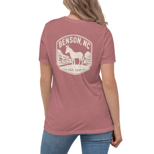 Benson NC - Mule Town - Women's Relaxed T-Shirt