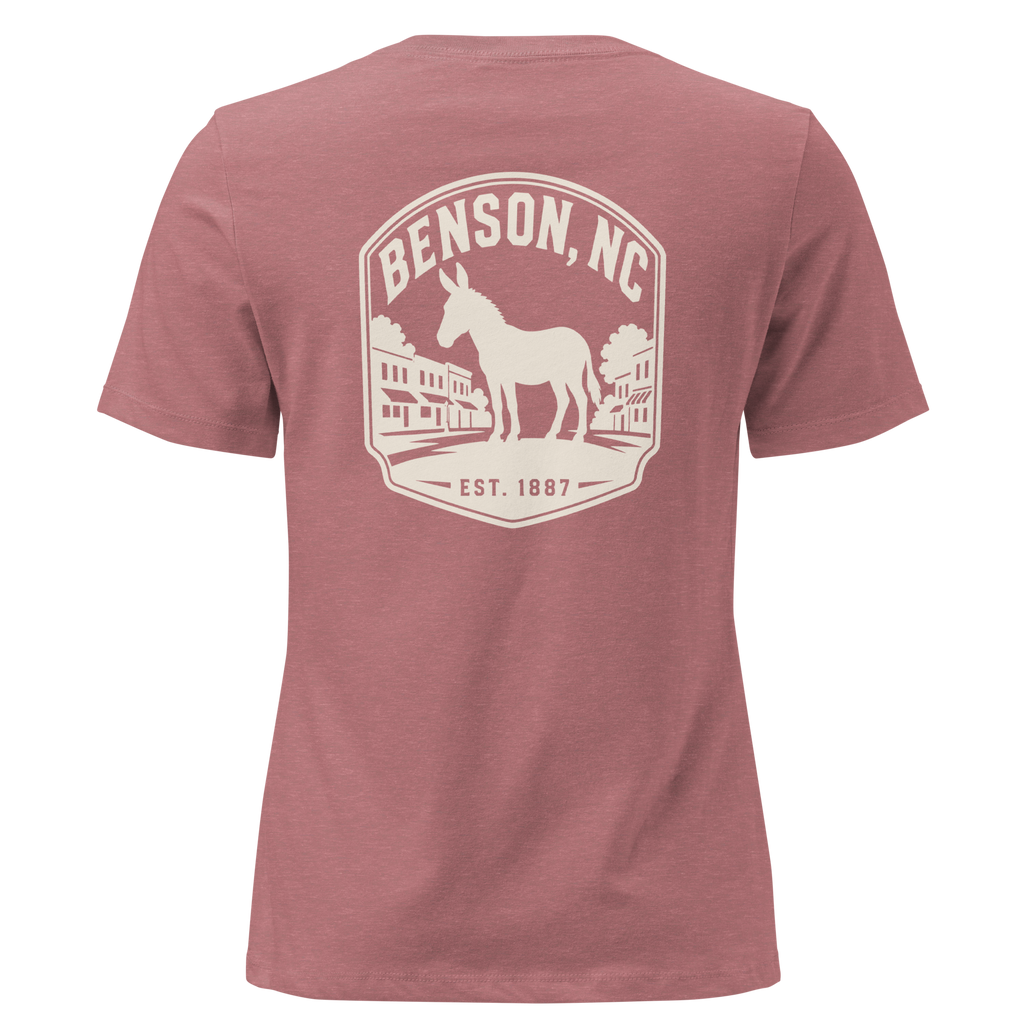 Benson NC - Mule Town - Women's Relaxed T-Shirt