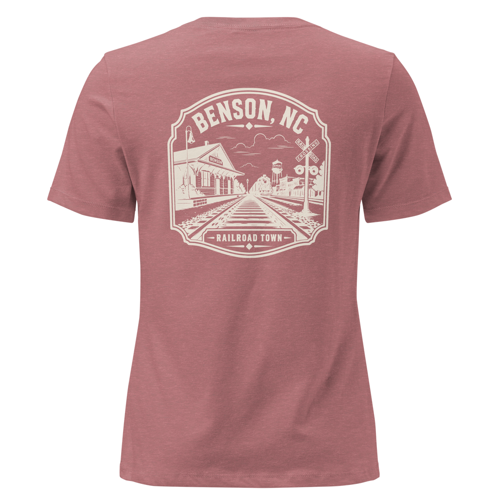 Benson NC - Railroad Town - Women's Relaxed T-Shirt