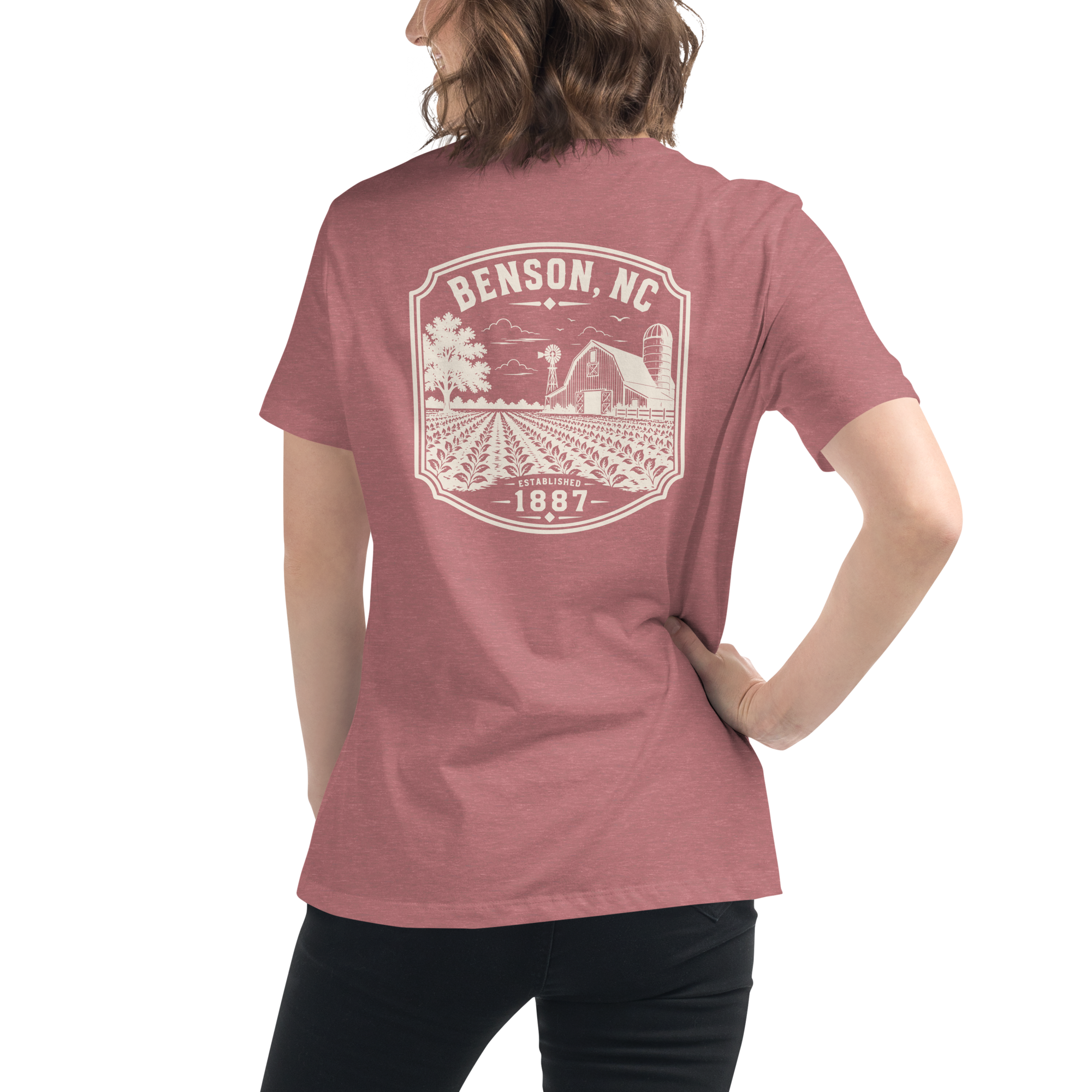 Benson NC - Farm Country - Women's Relaxed T-Shirt