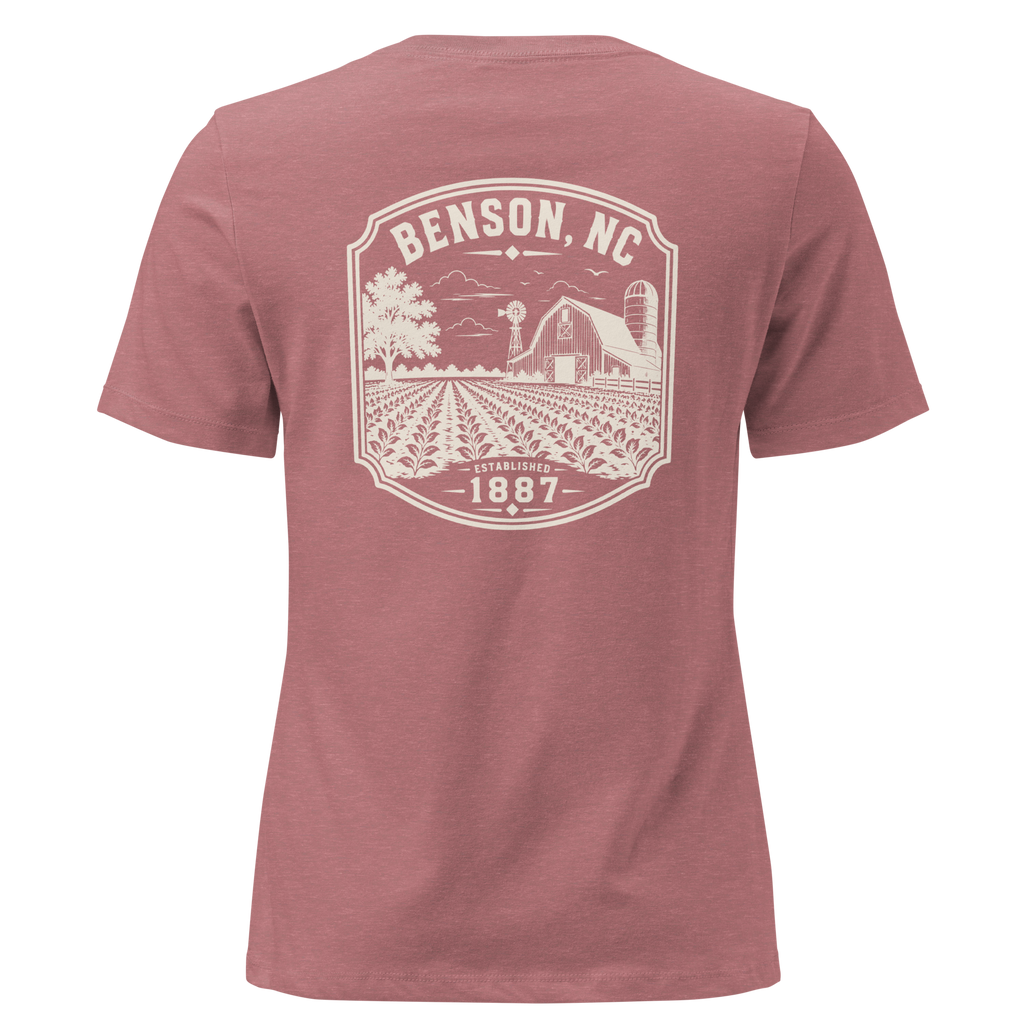 Benson NC - Farm Country - Women's Relaxed T-Shirt